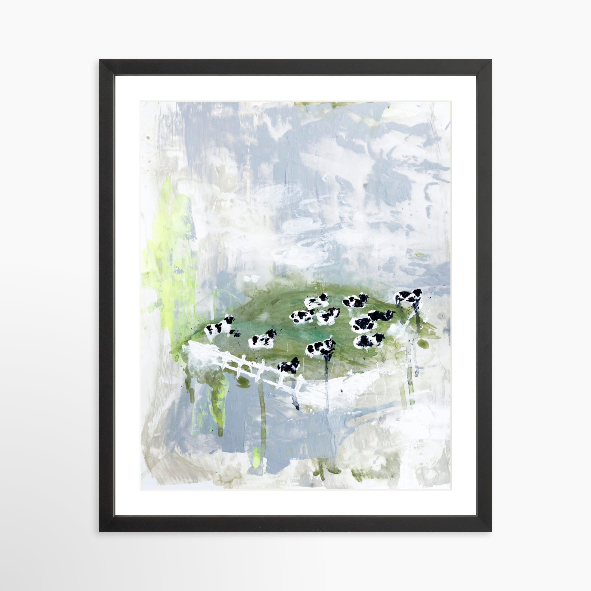 16x20 / Black Frame + White Mat