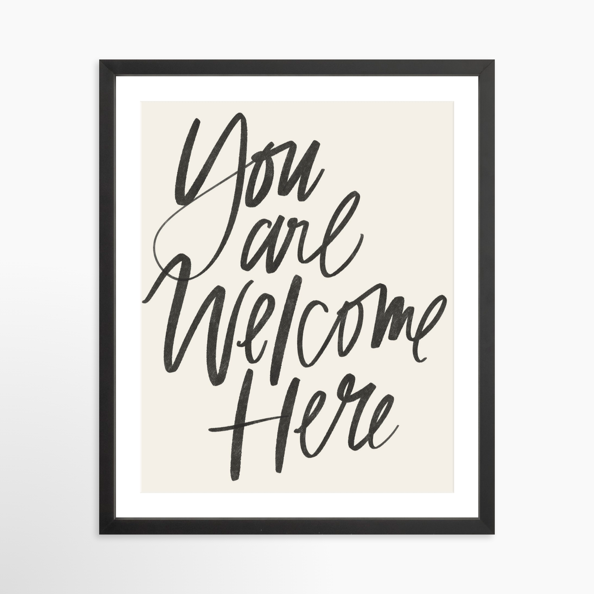 16x20 / Black Frame + White Mat