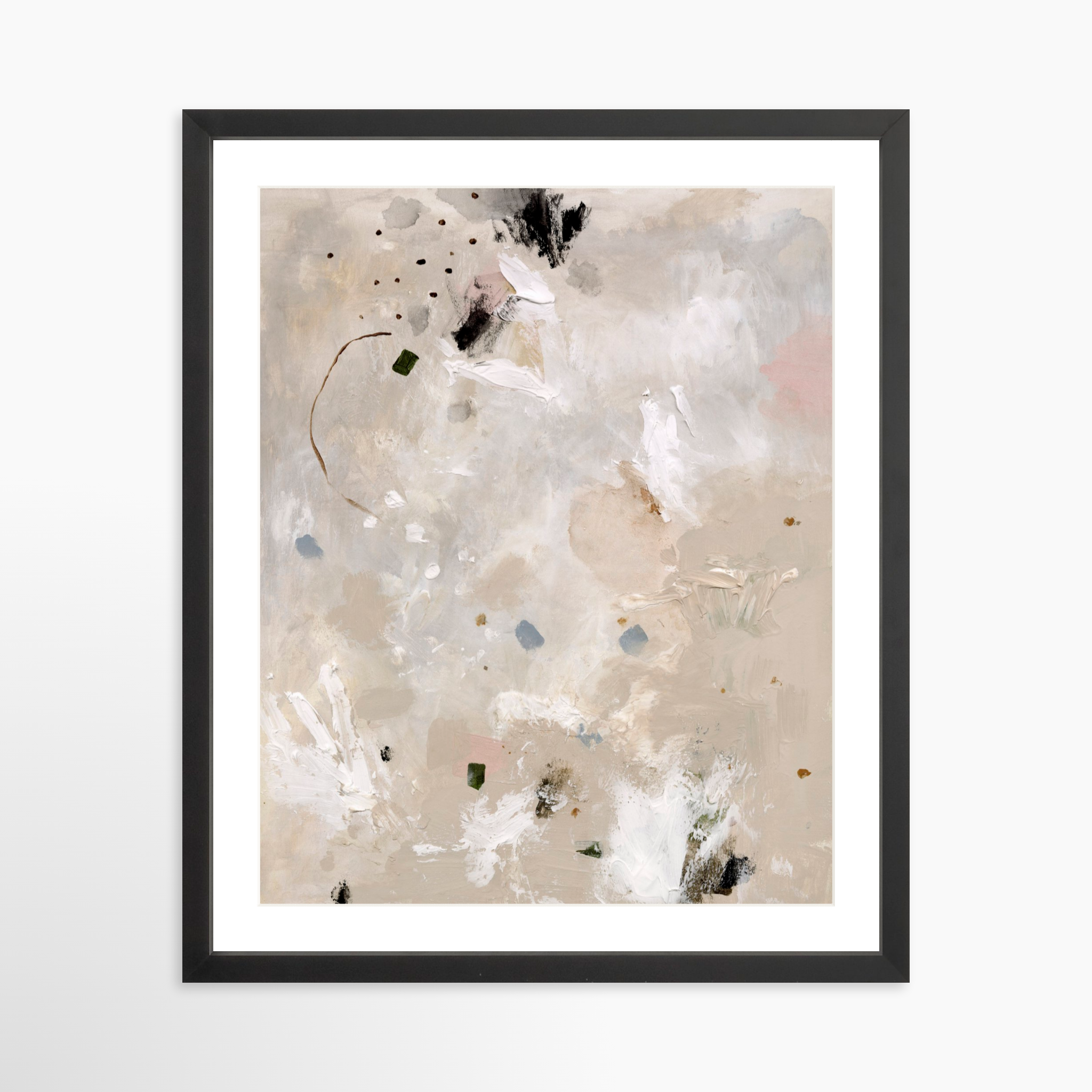 16x20 / Black Frame + White Mat