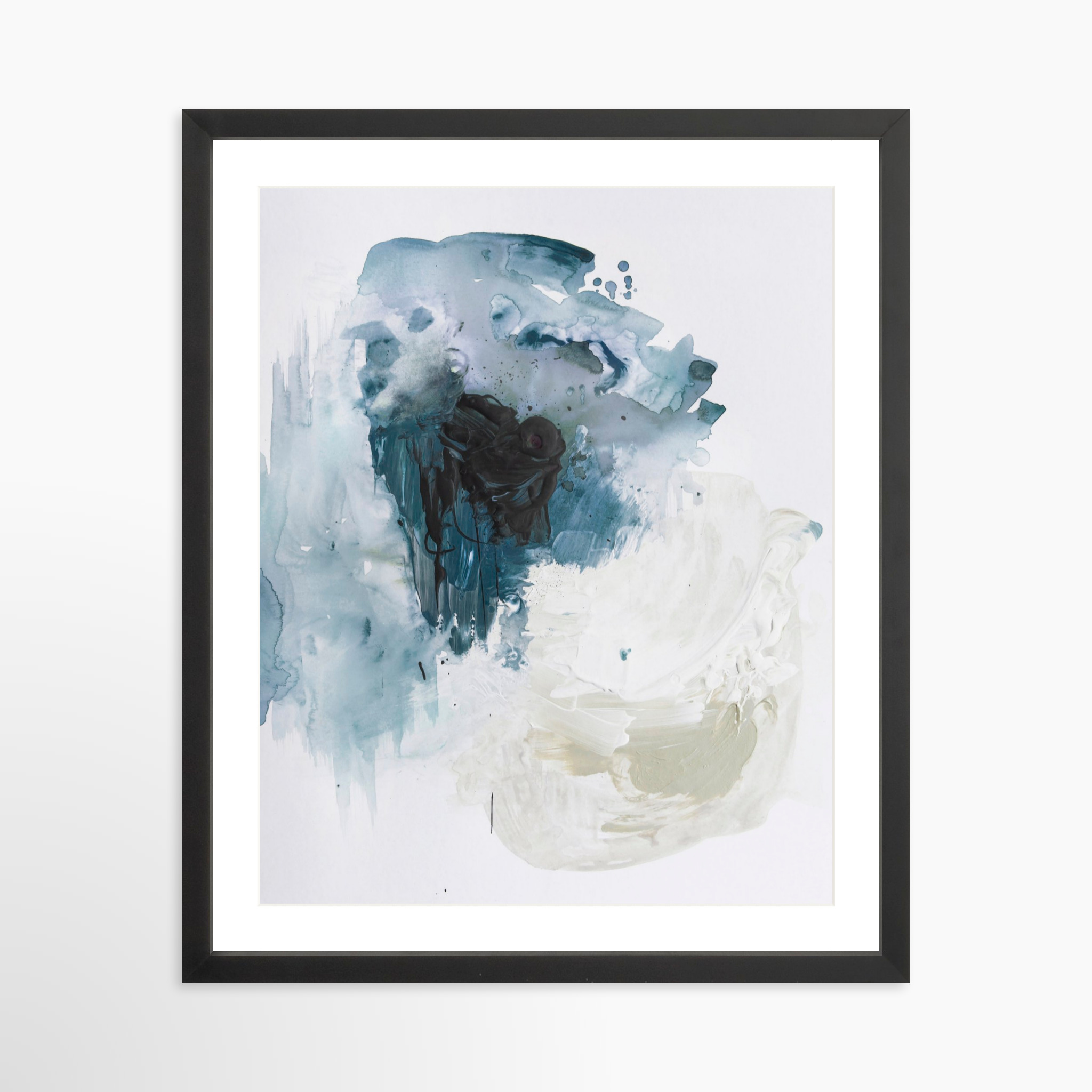 16x20 / Black Frame + White Mat