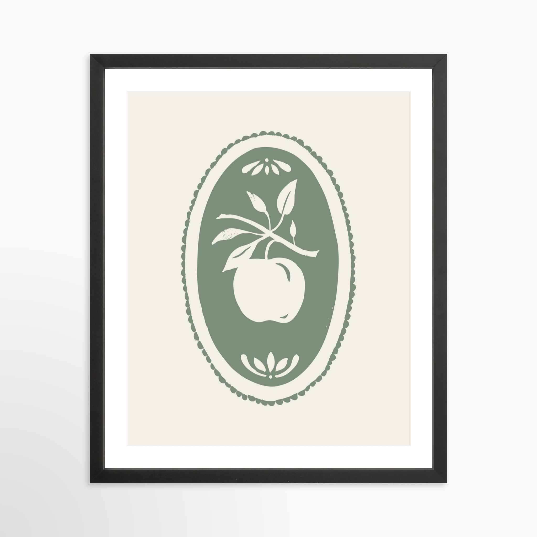 16x20 / Black Frame + White Mat