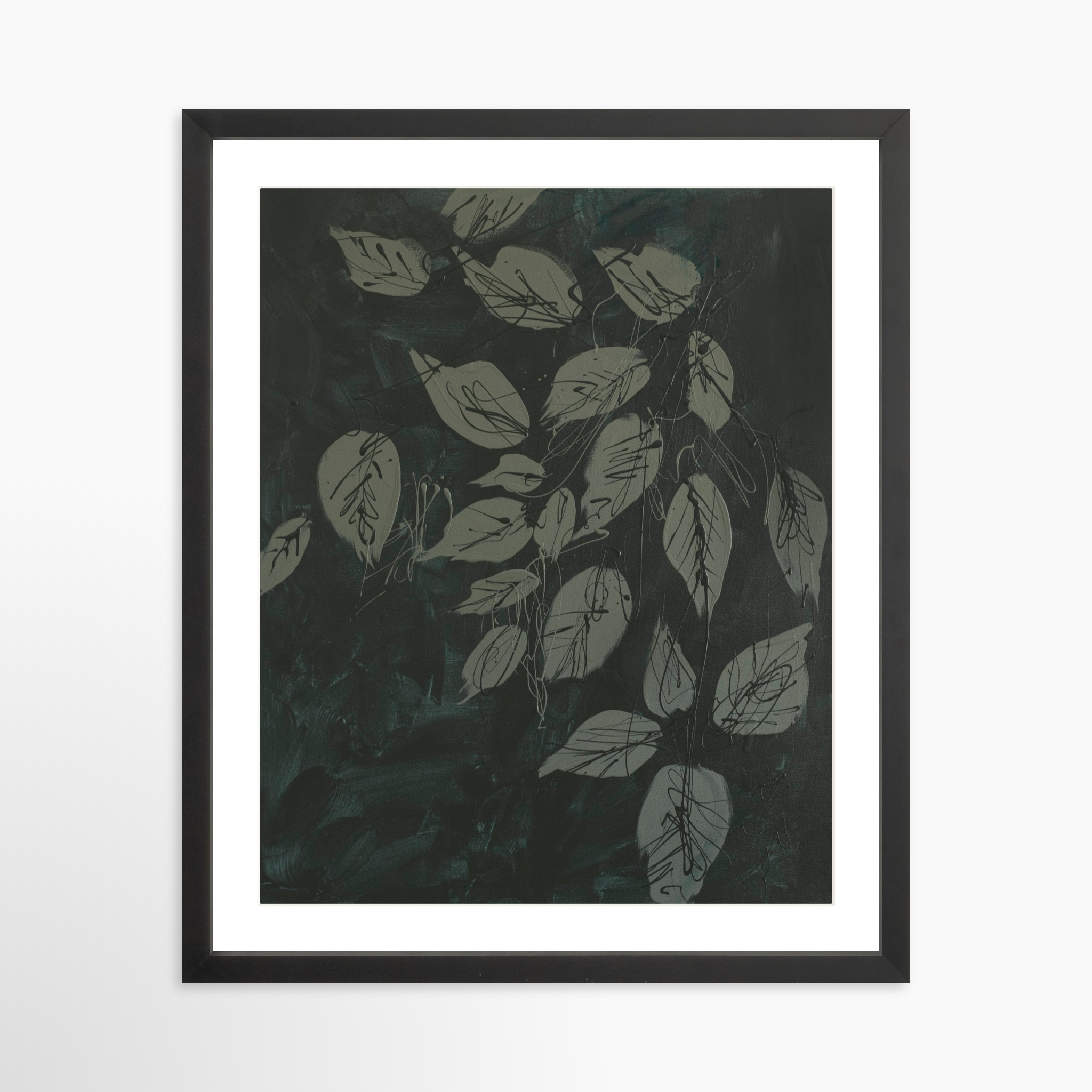 16x20 / Black Frame + White Mat
