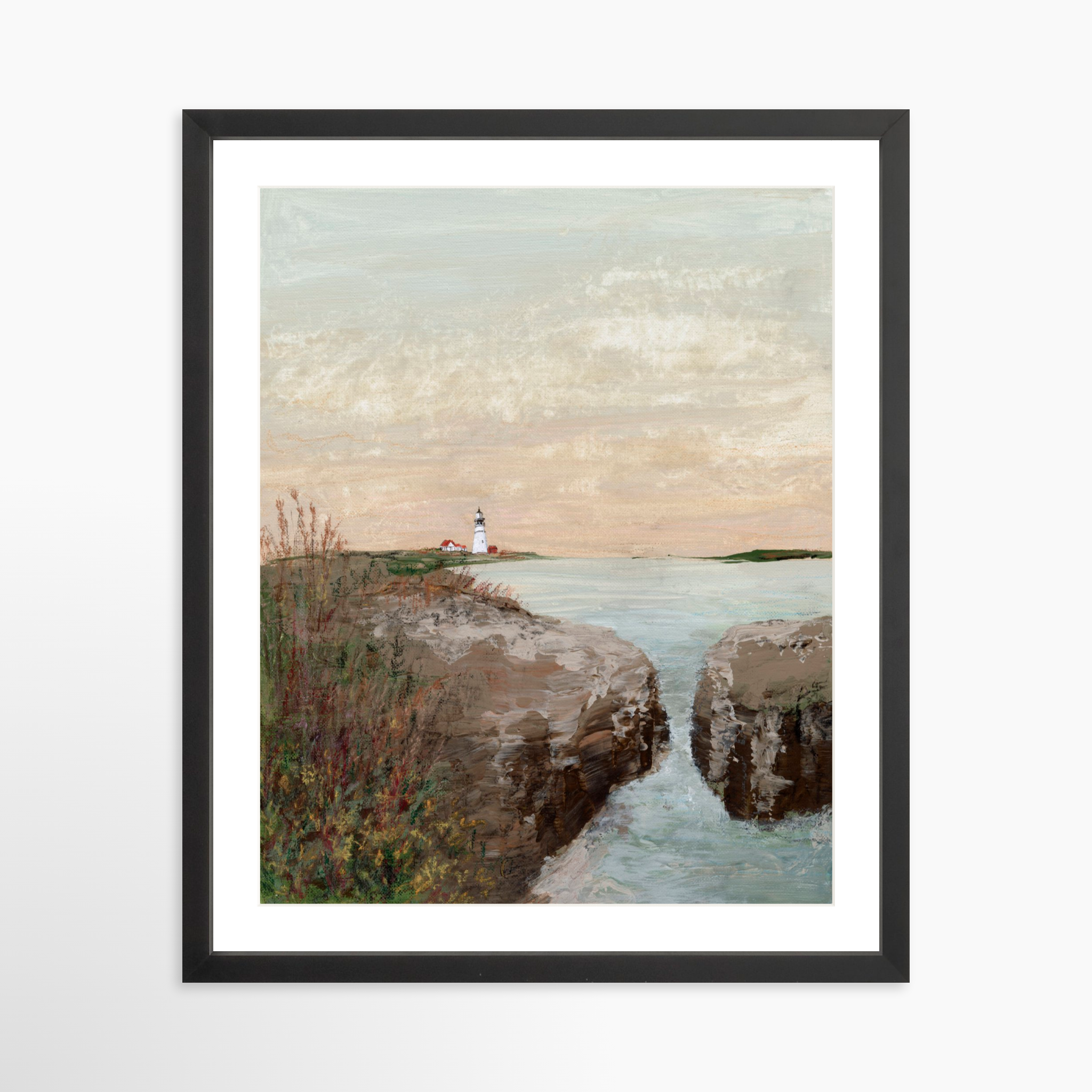16x20 / Black Frame + White Mat