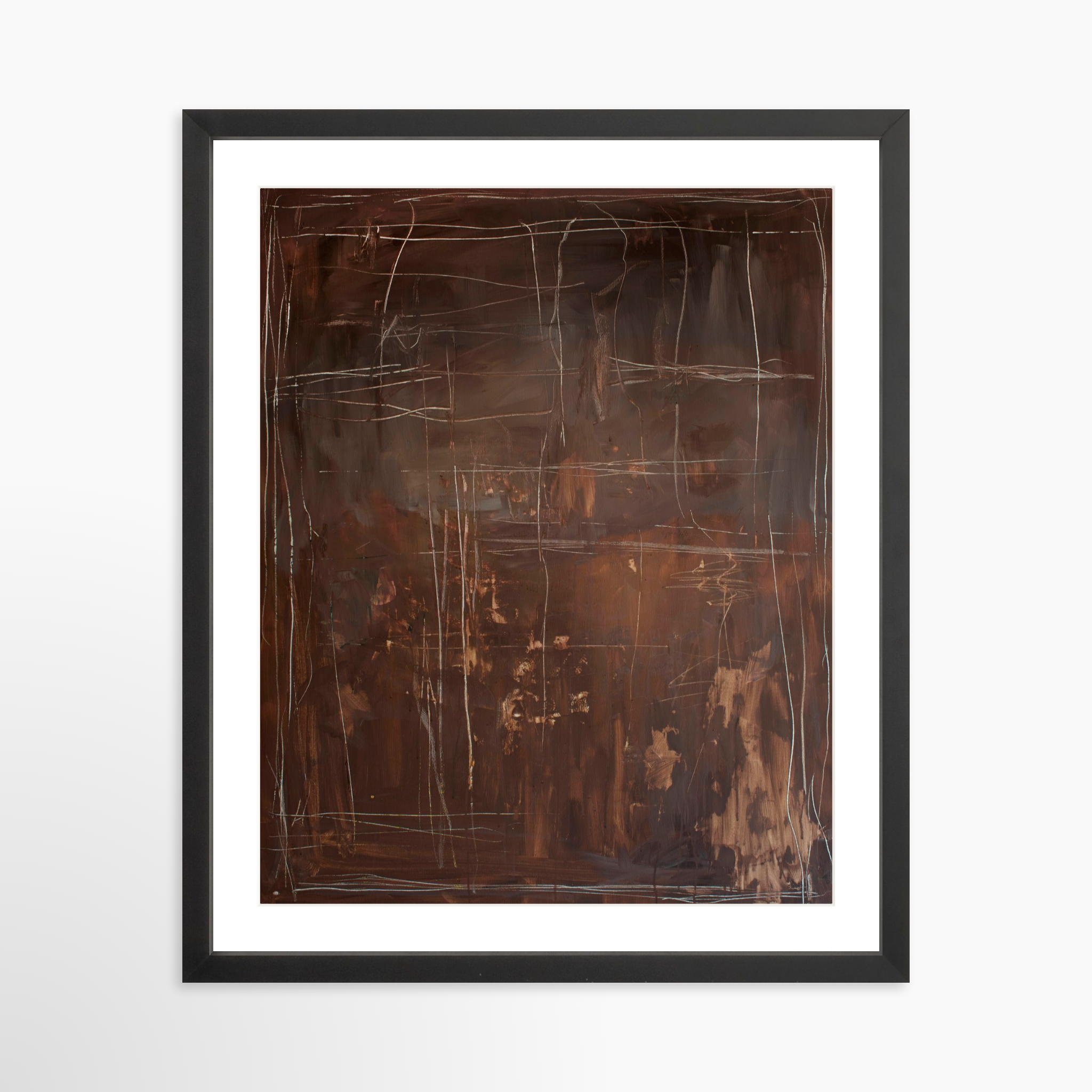 16x20 / Black Frame + White Mat