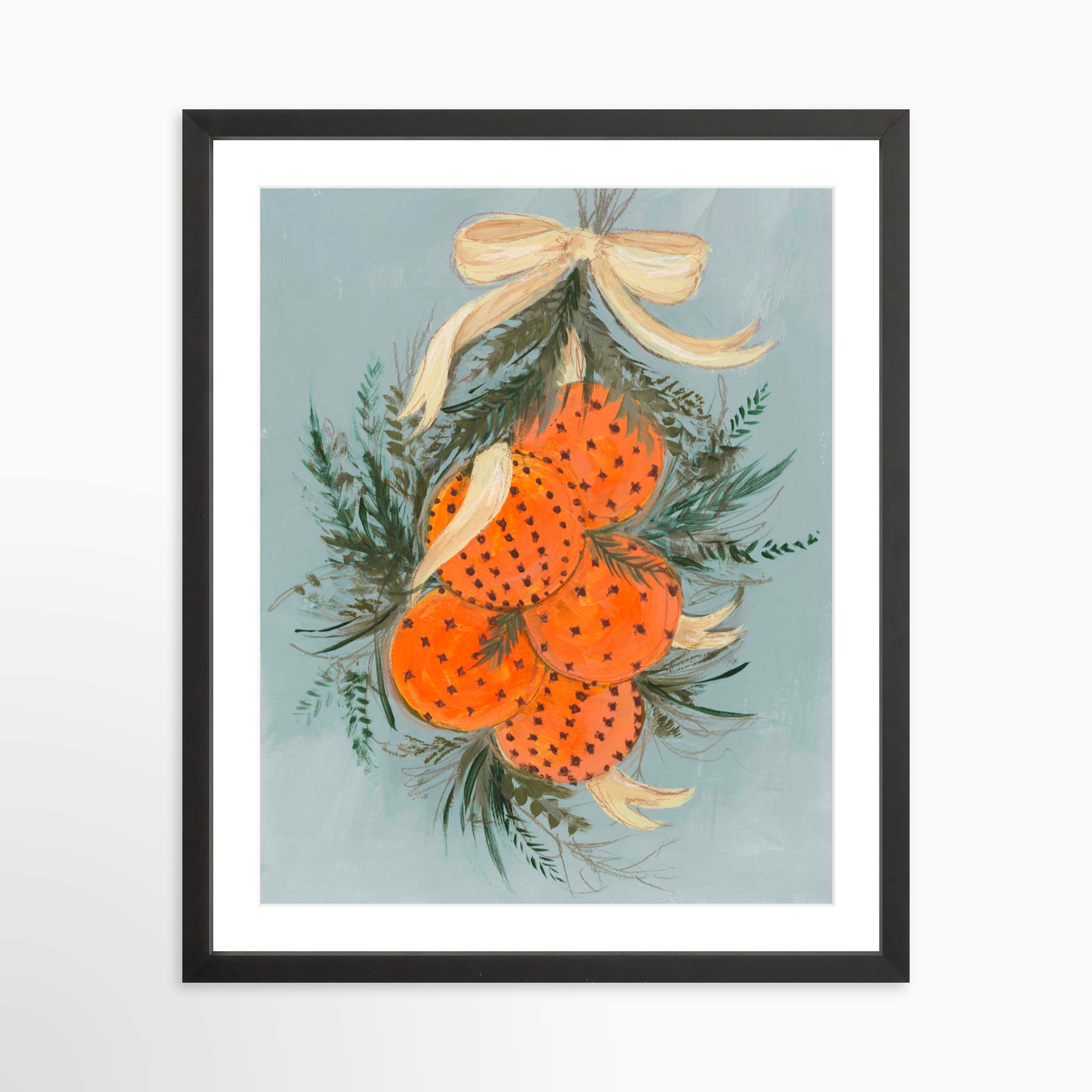 16x20 / Black Frame + White Mat