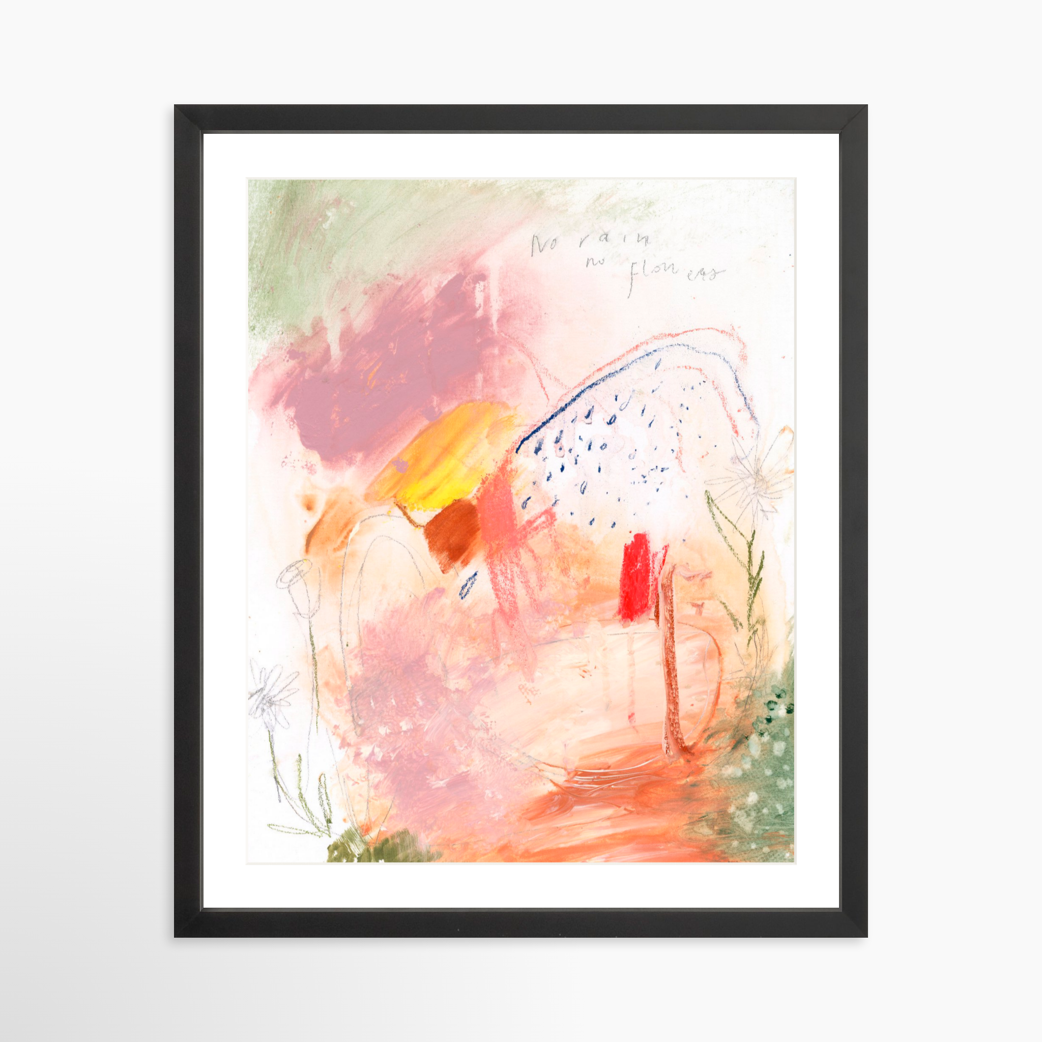 16x20 / Black Frame + White Mat