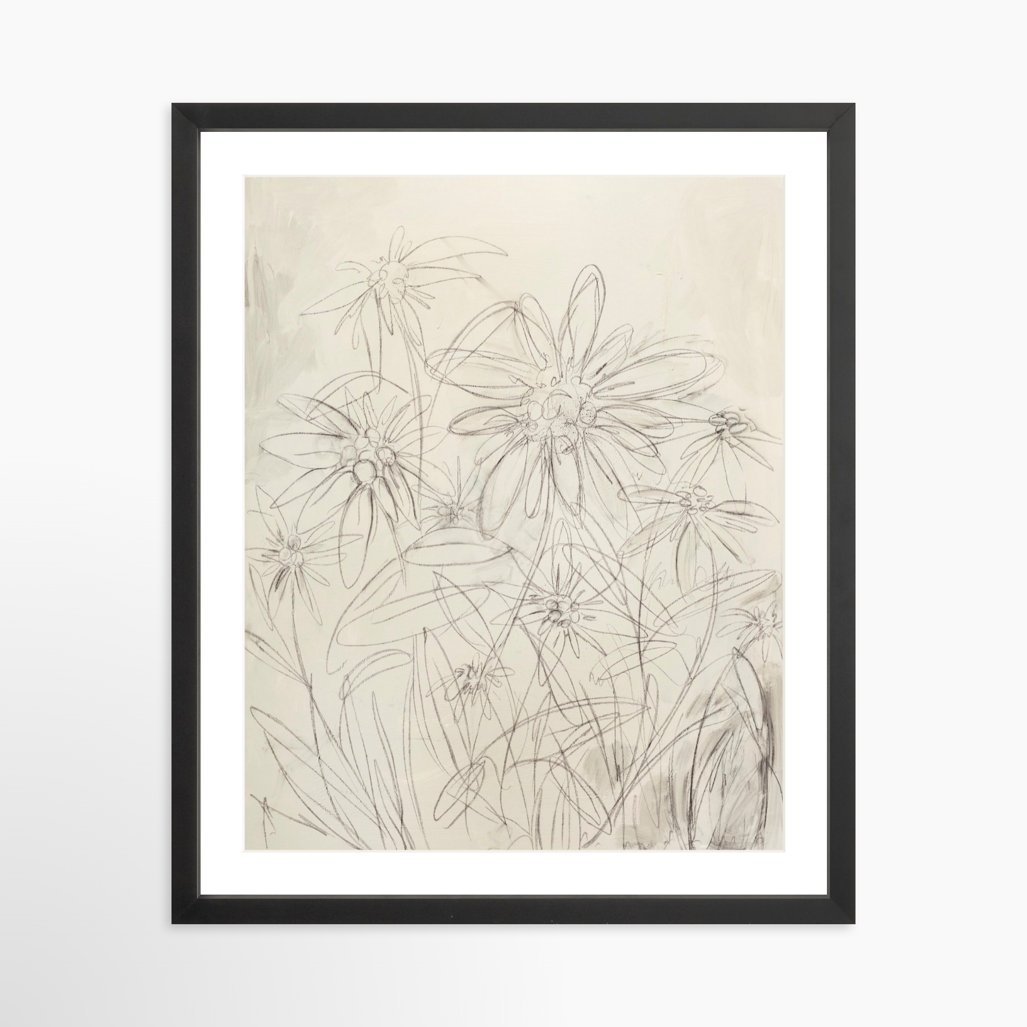 16x20 / Black Frame + White Mat