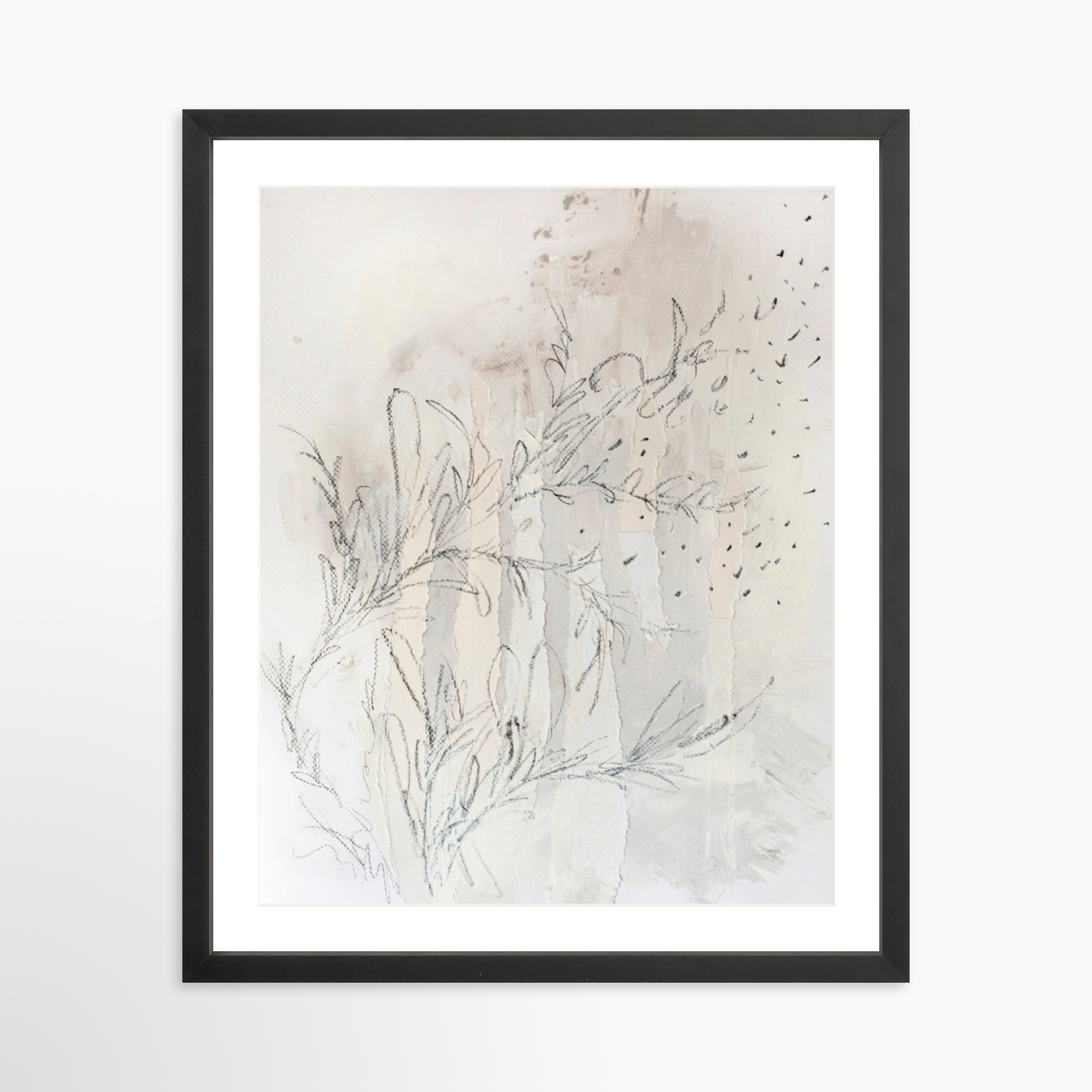 16x20 / Black Frame + White Mat