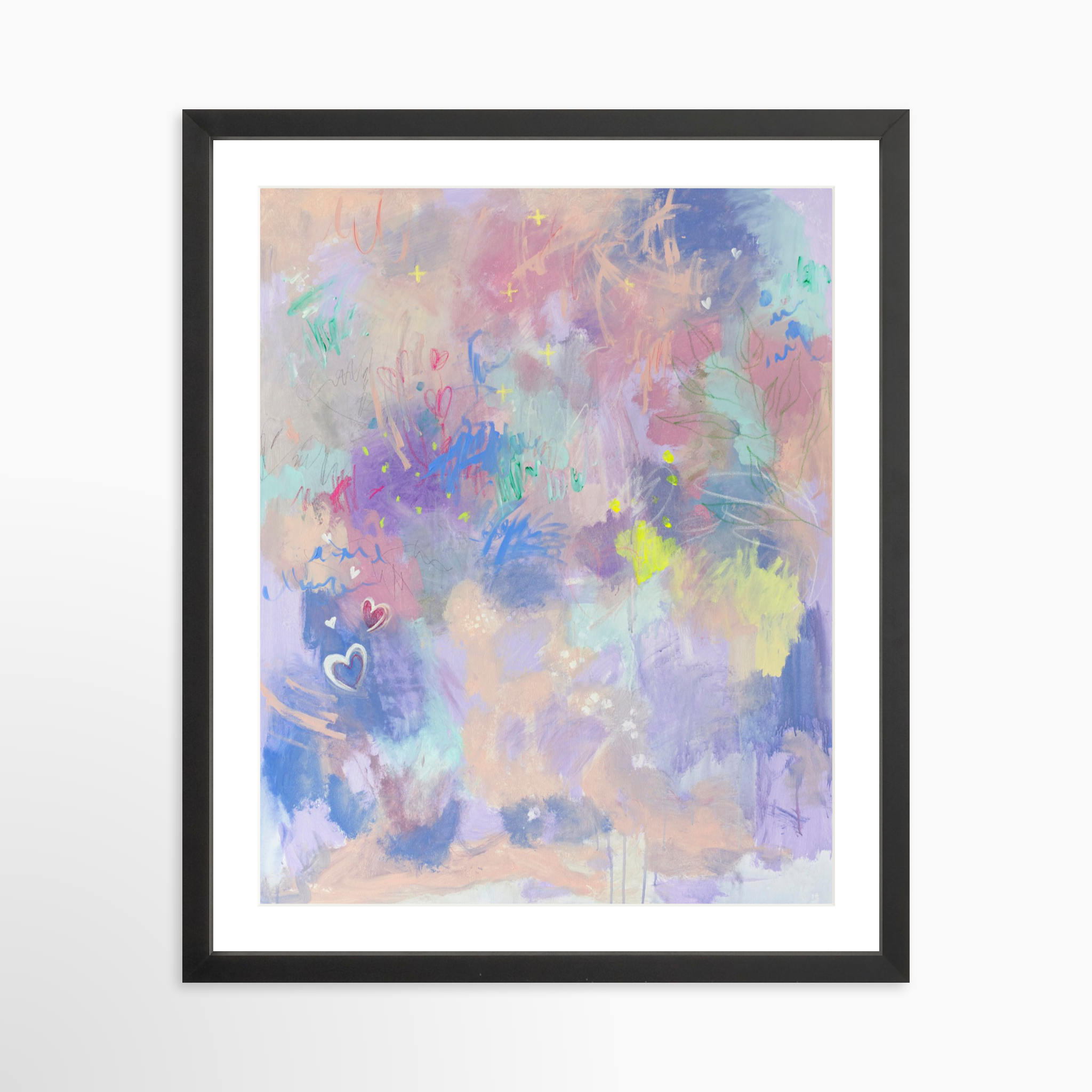 16x20 / Black Frame + White Mat