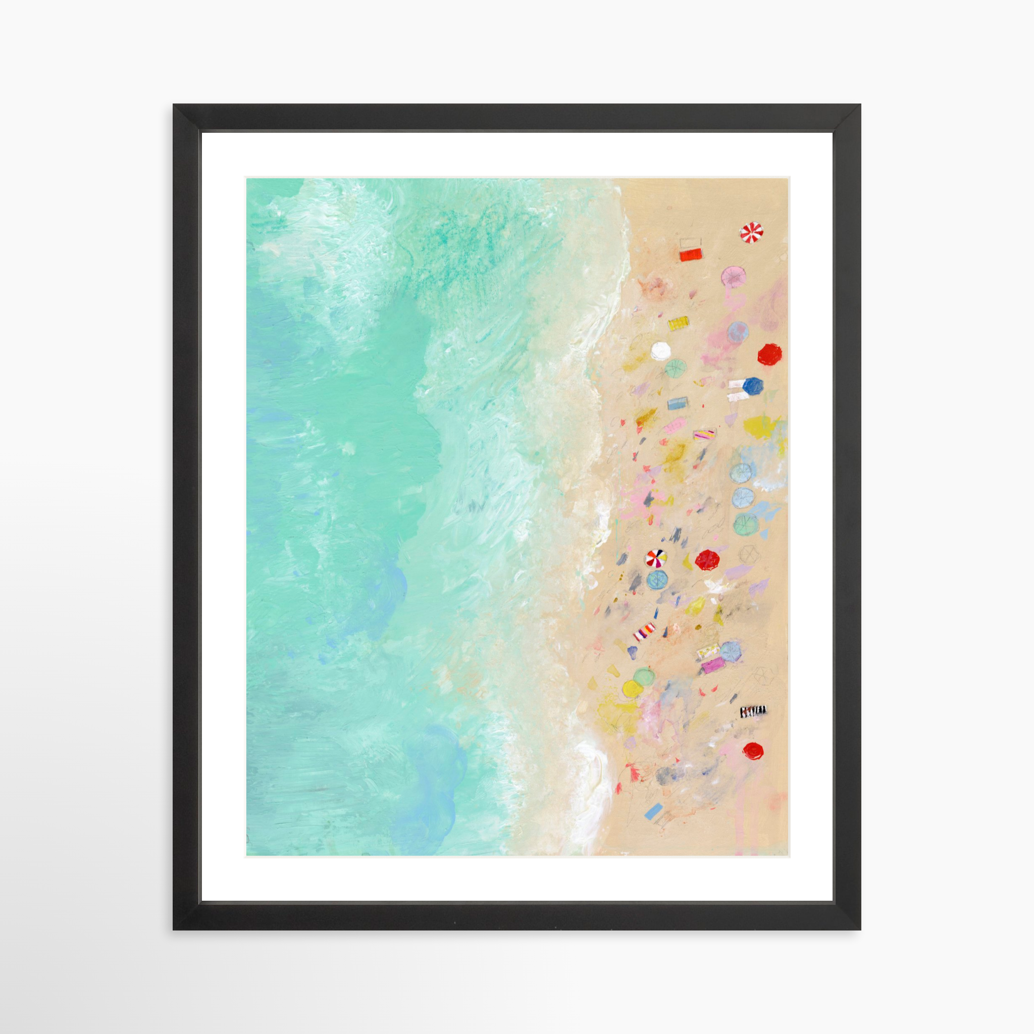 16x20 / Black Frame + White Mat