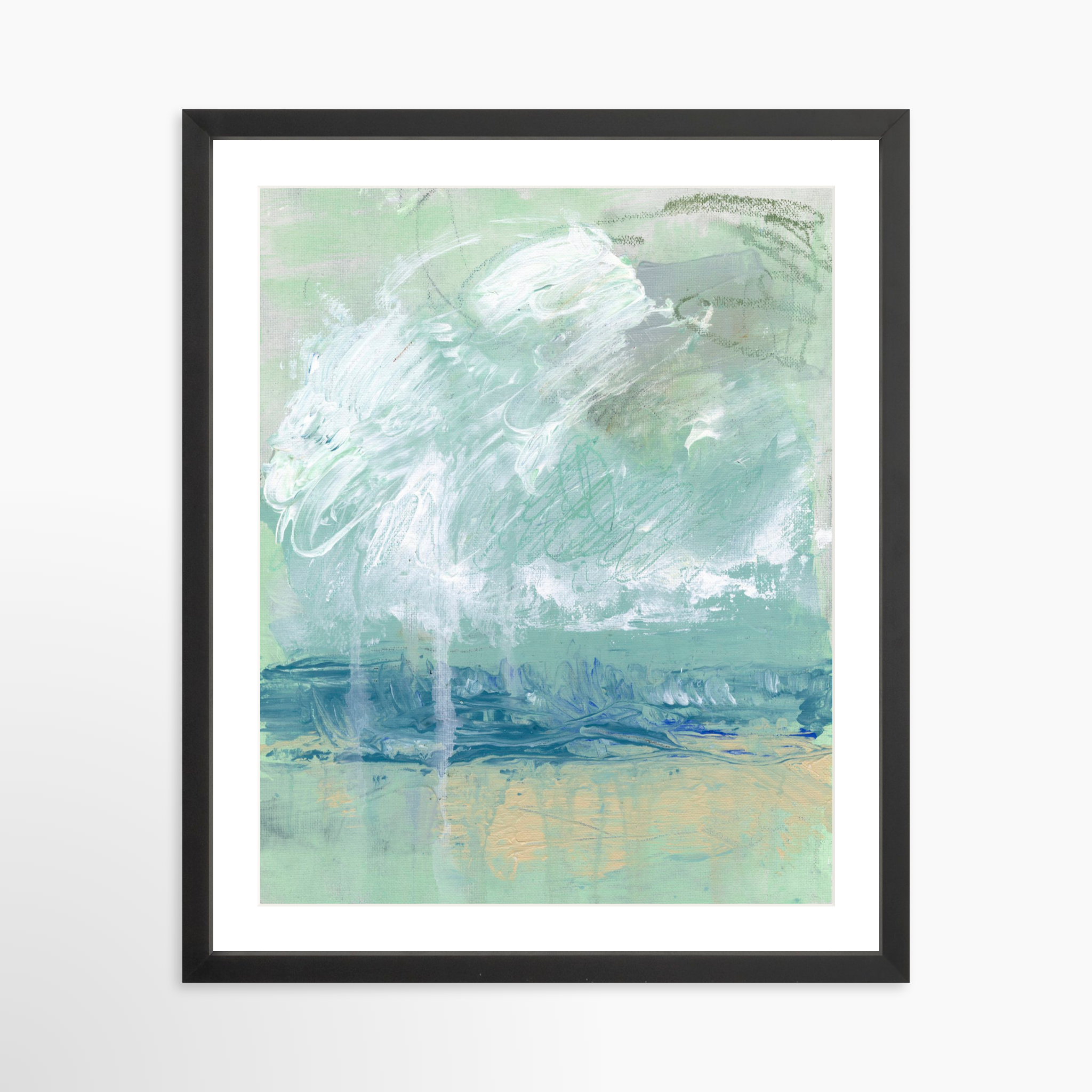 16x20 / Black Frame + White Mat