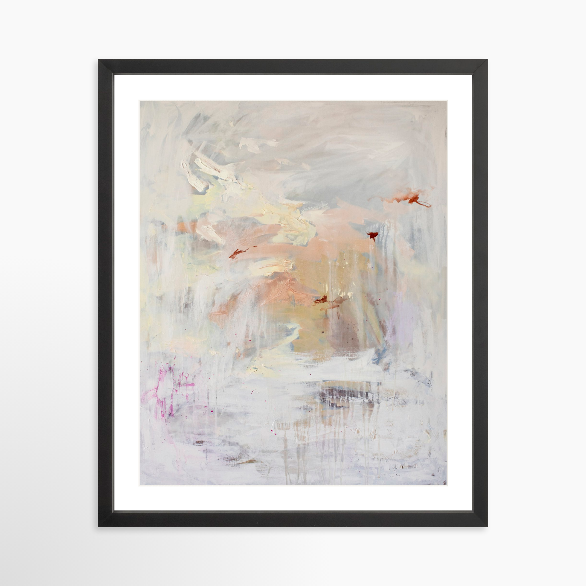 16x20 / Black Frame + White Mat