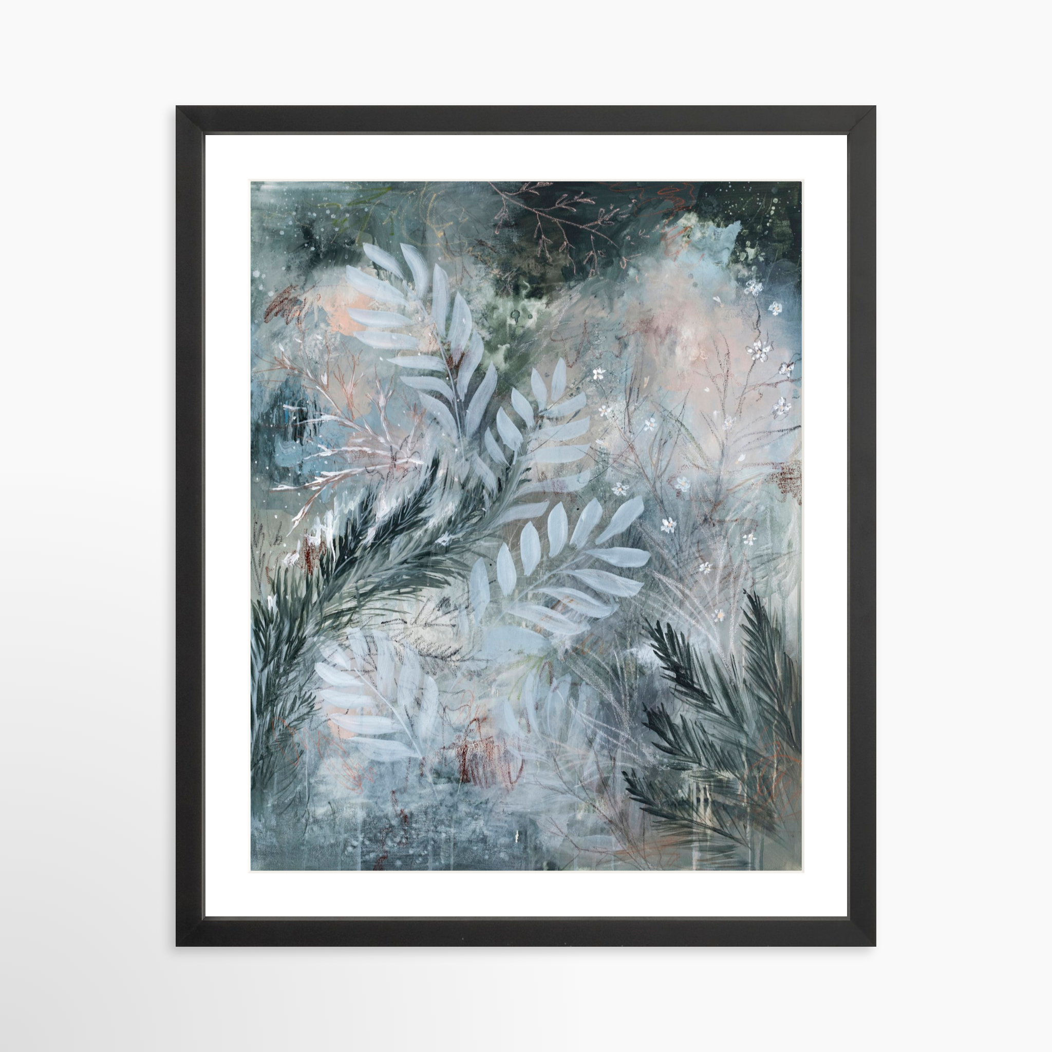 16x20 / Black Frame + White Mat