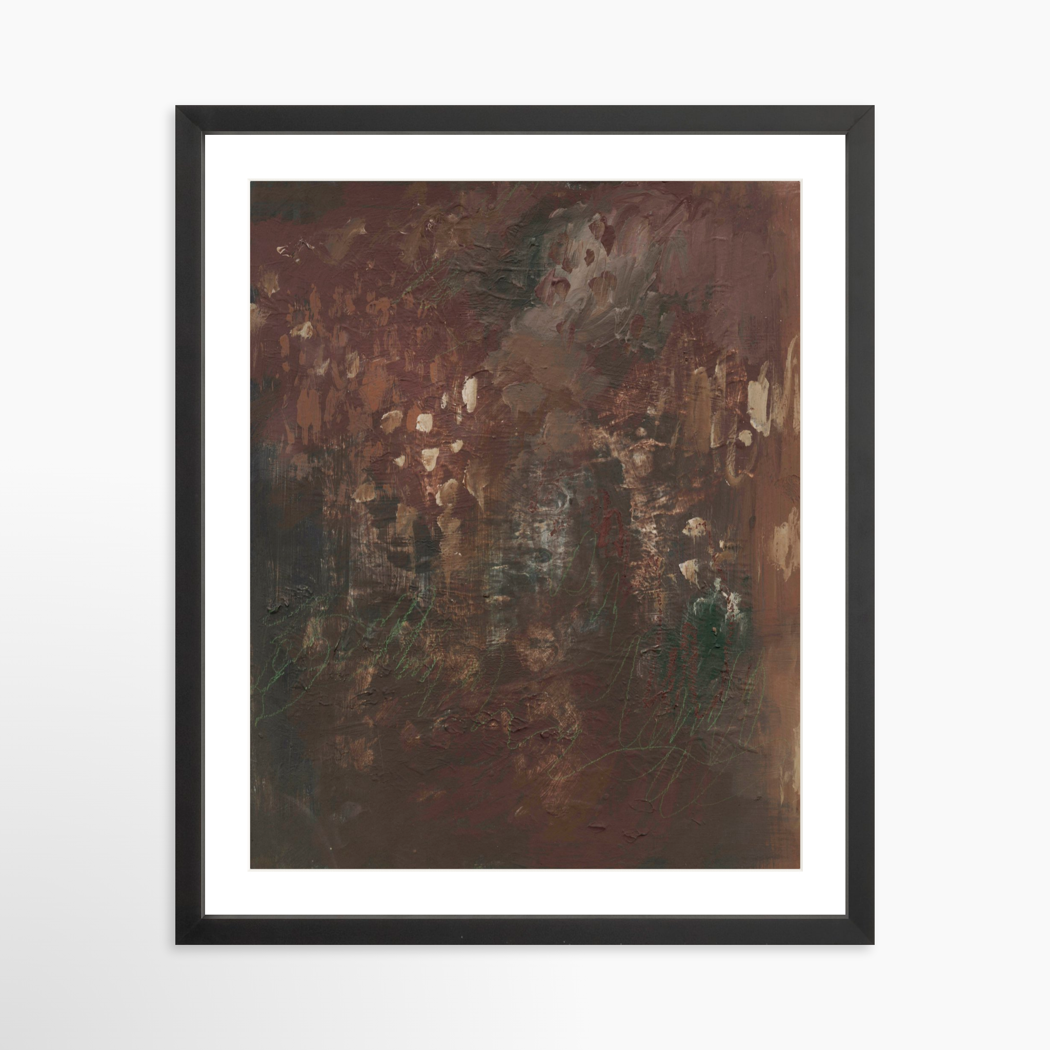 16x20 / Black Frame + White Mat