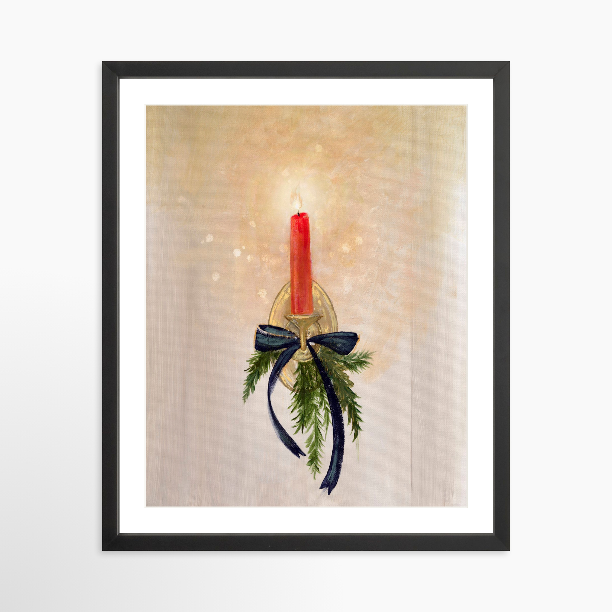 16x20 / Black Frame + White Mat