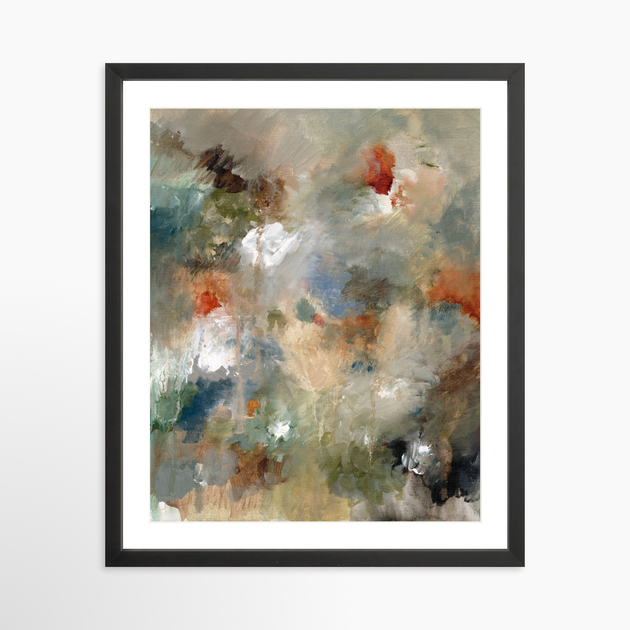 16x20 / Black Frame + White Mat