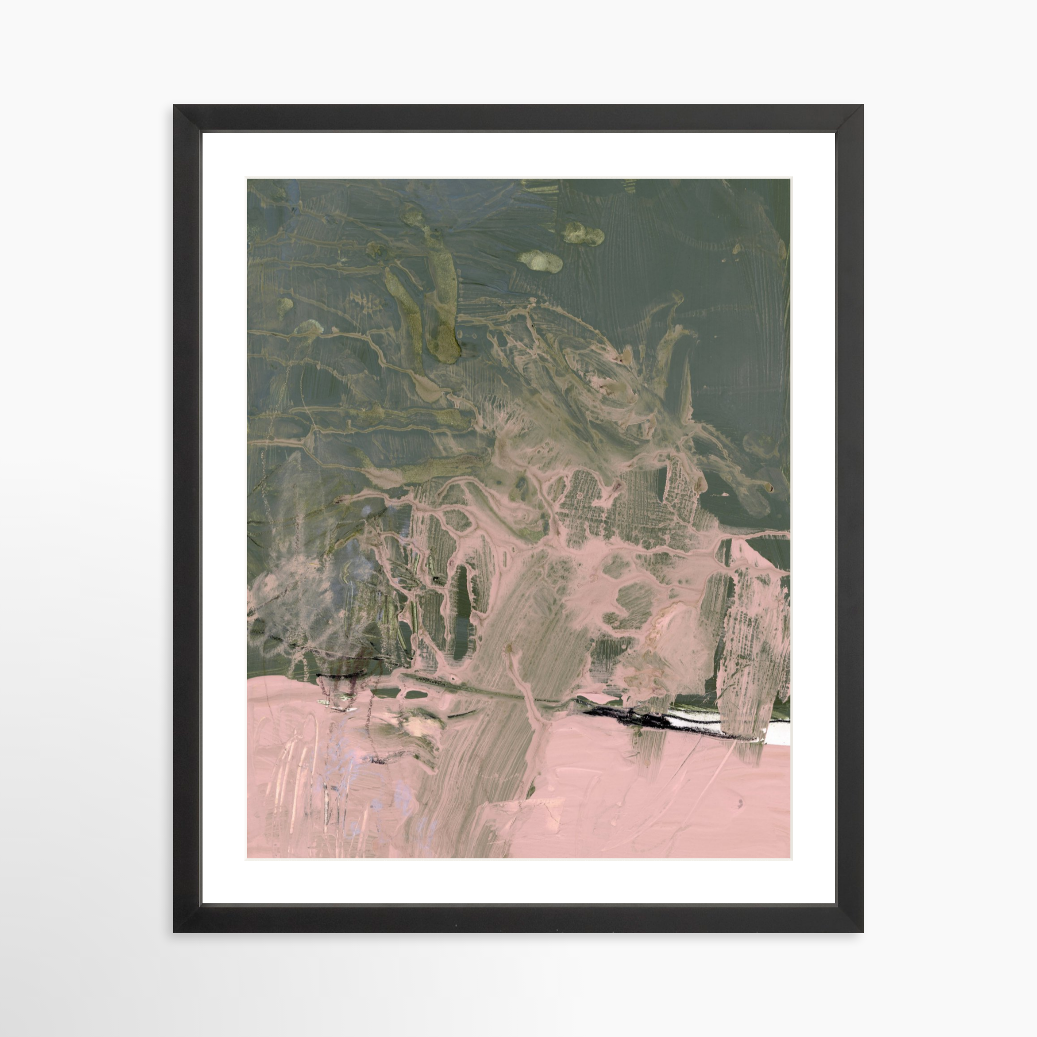 16x20 / Black Frame + White Mat