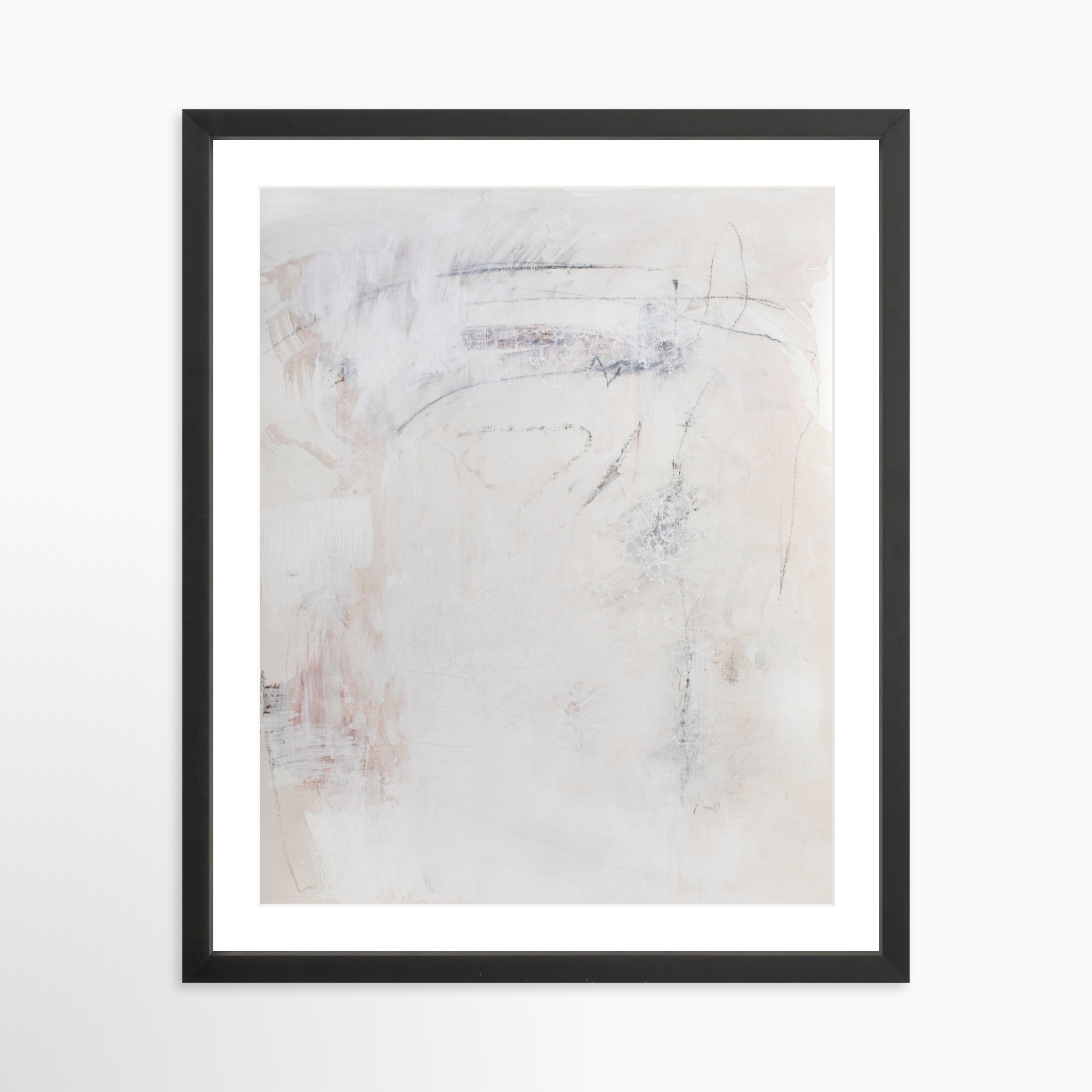 16x20 / Black Frame + White Mat