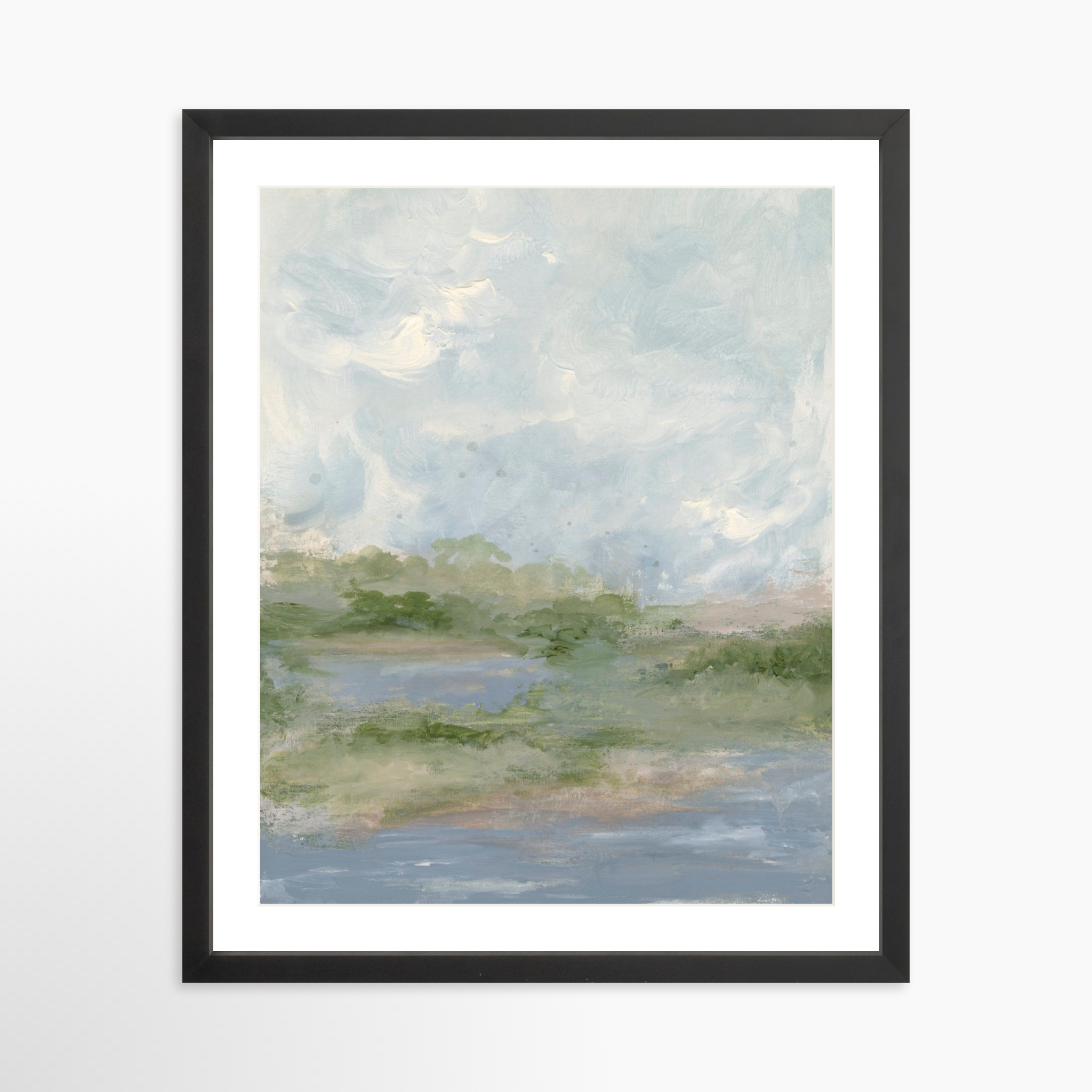 16x20 / Black Frame + White Mat