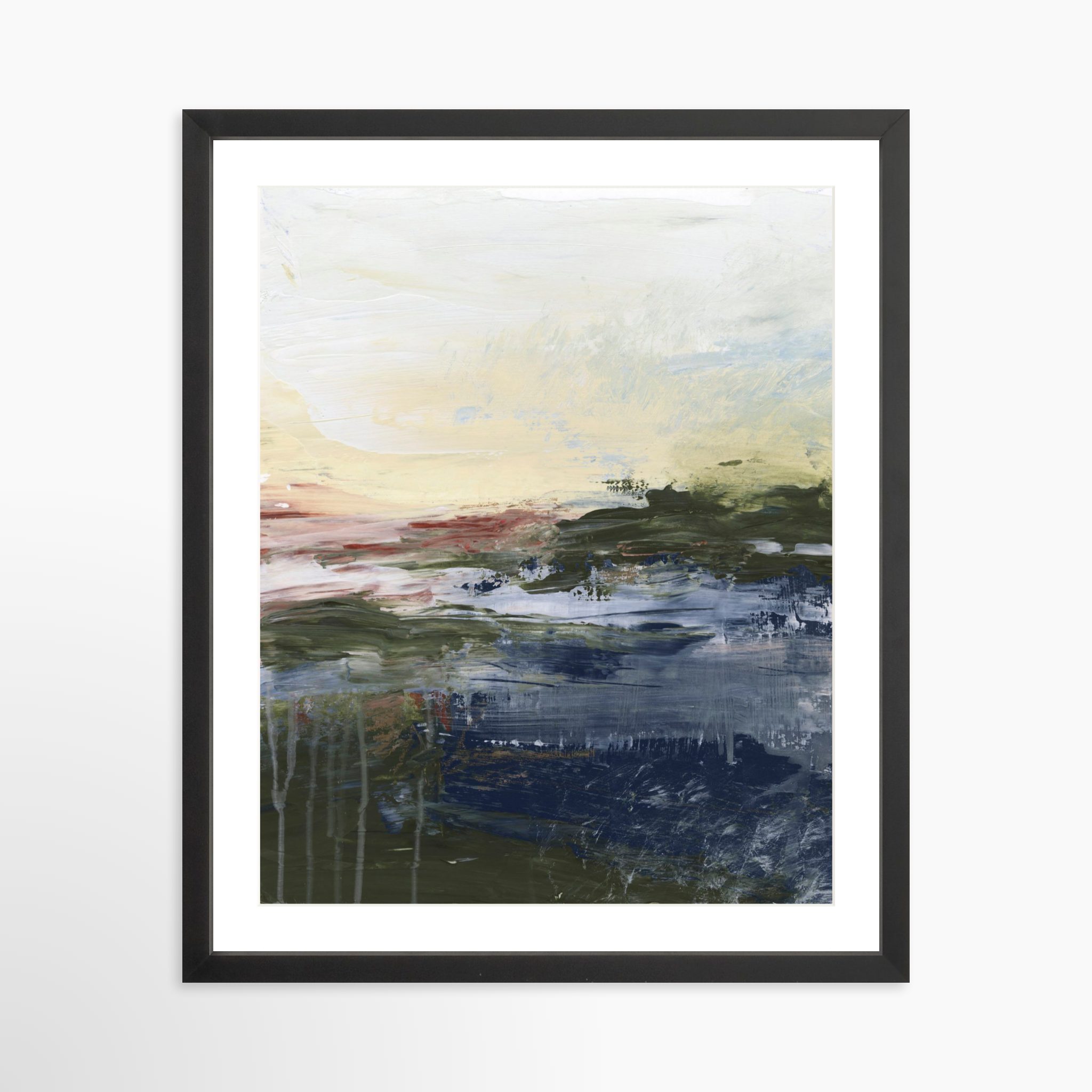 16x20 / Black Frame + White Mat