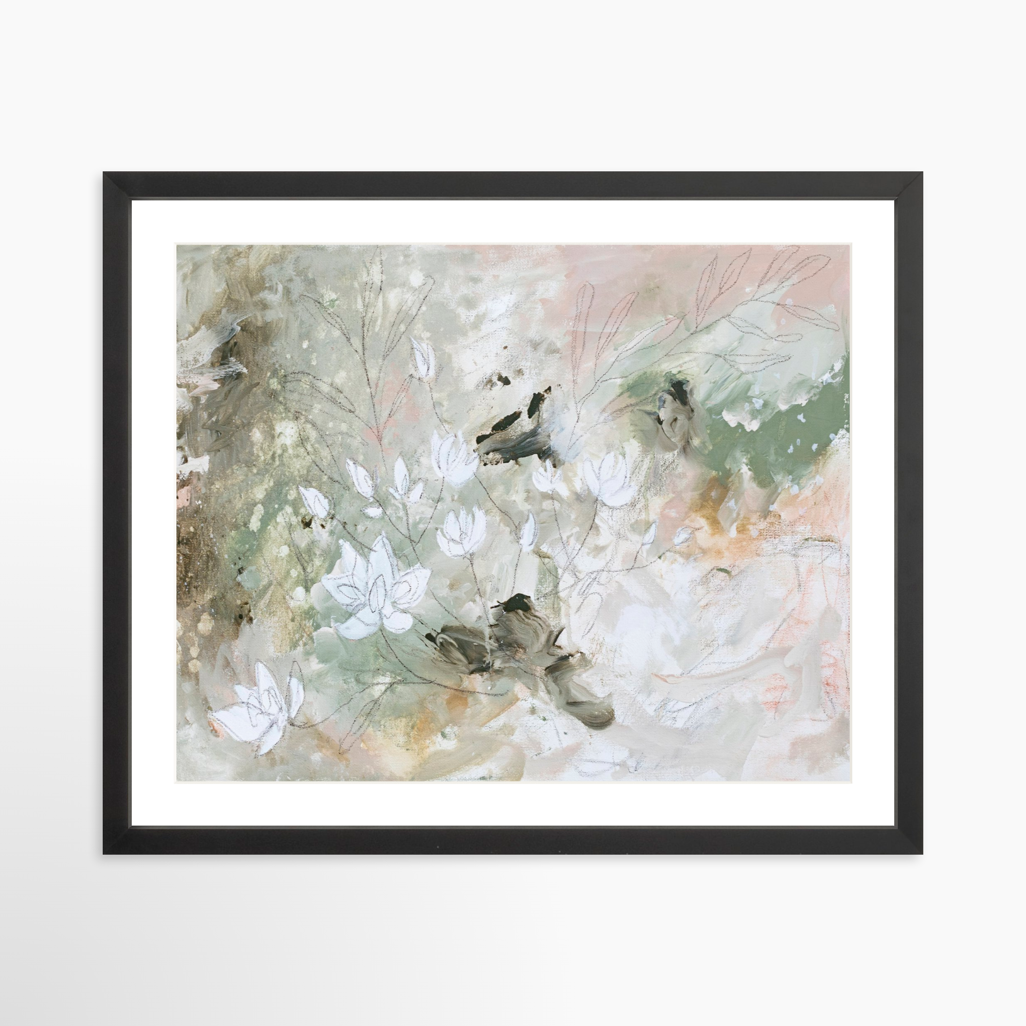 20x16 / Black Frame + White Mat