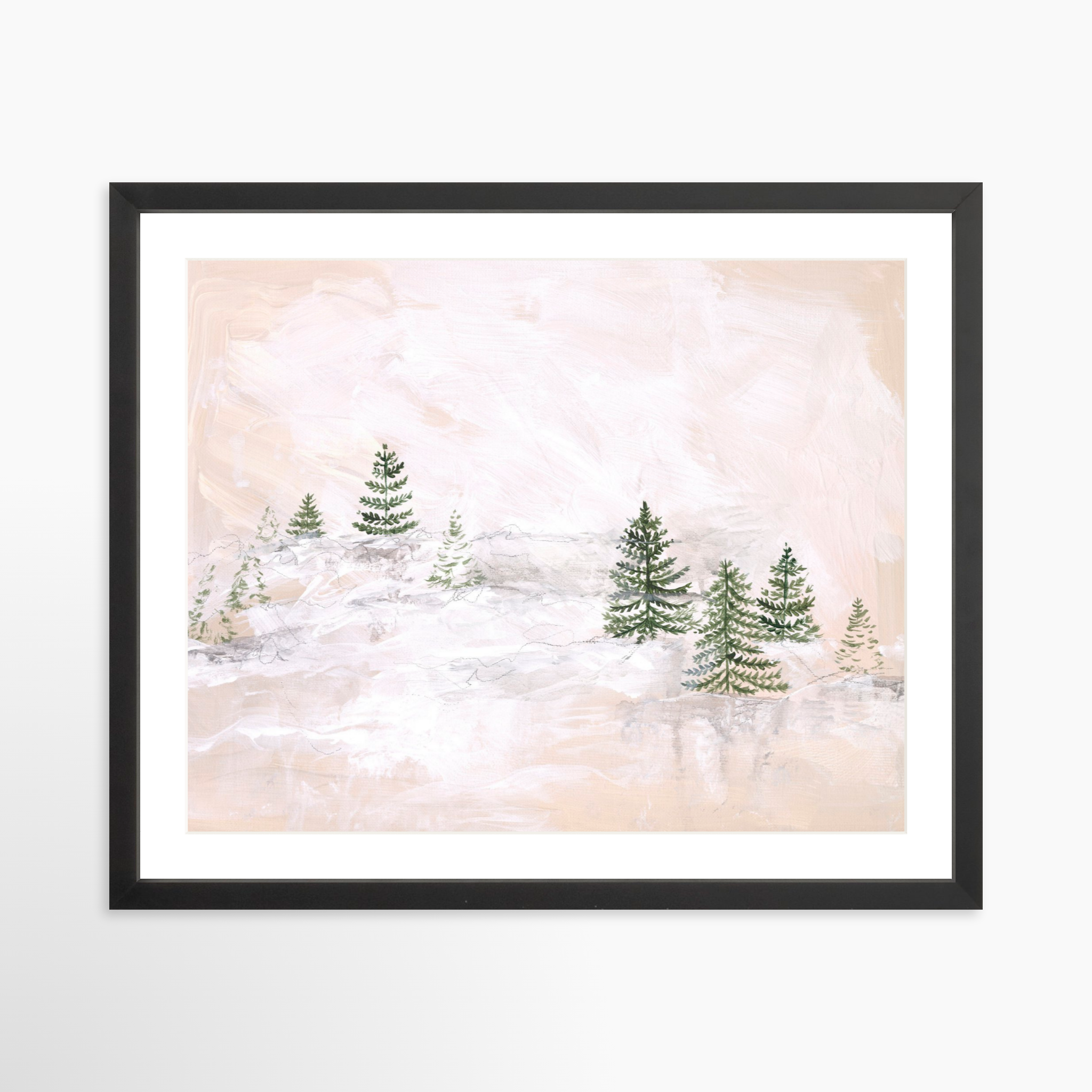 20x16 / Black Frame + White Mat