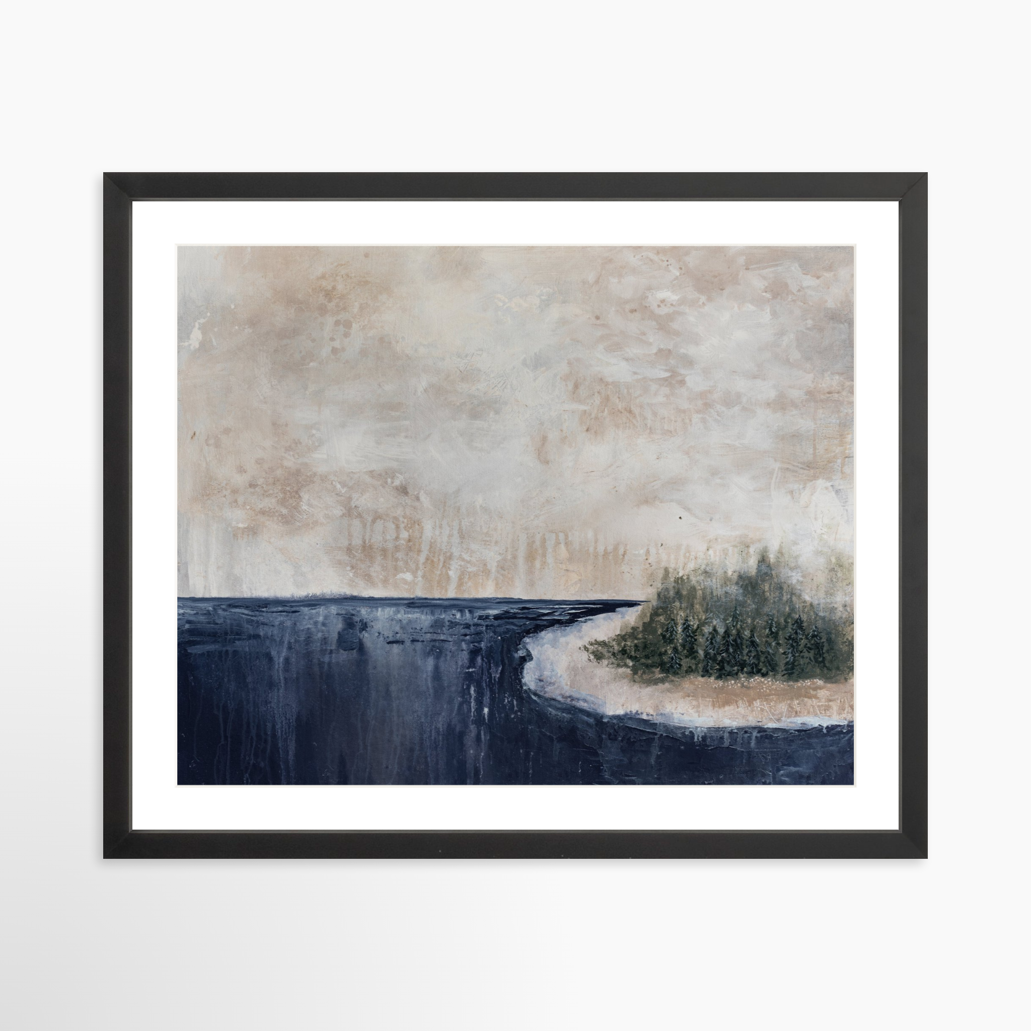 20x16 / Black Frame + White Mat