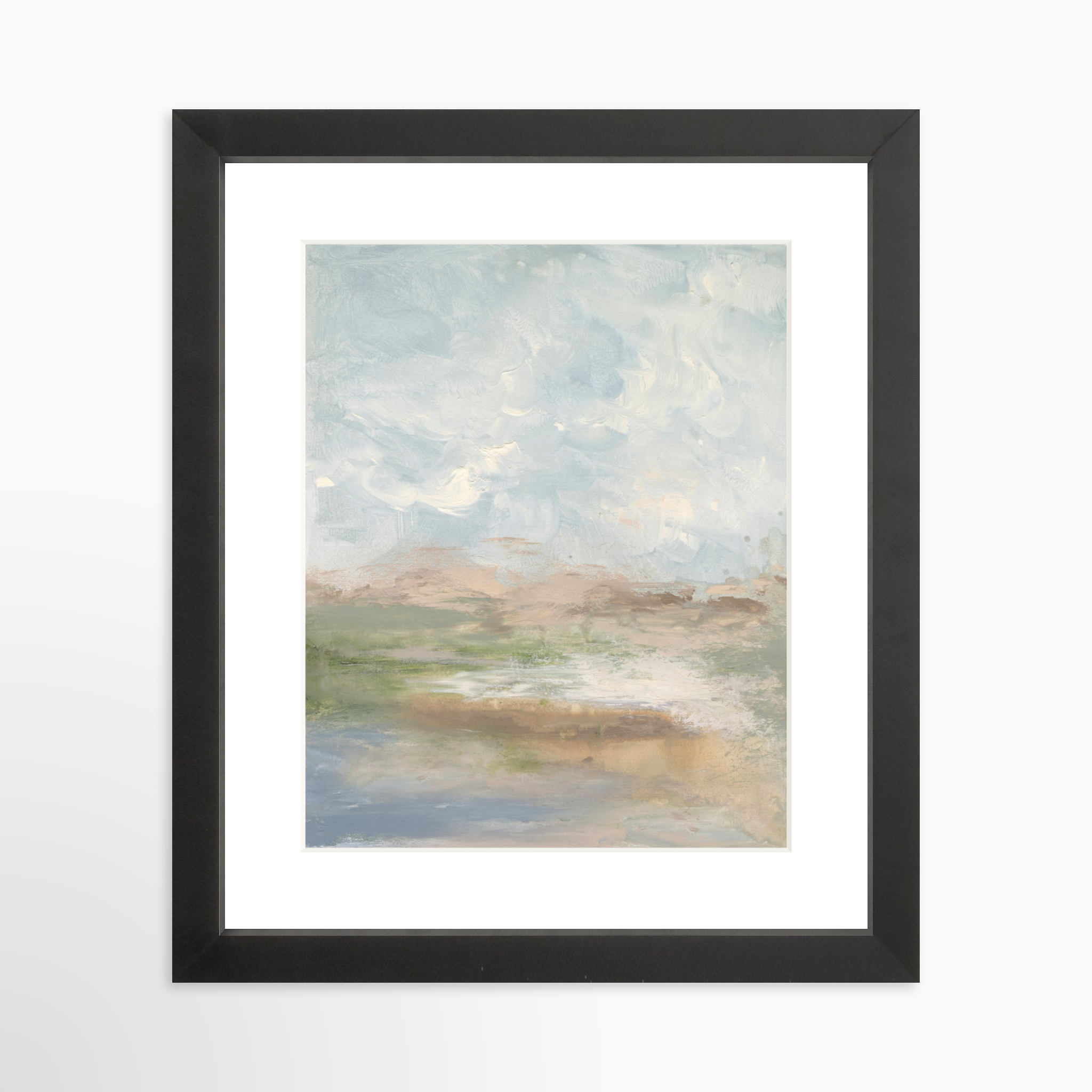8x10 / Black Frame + White Mat
