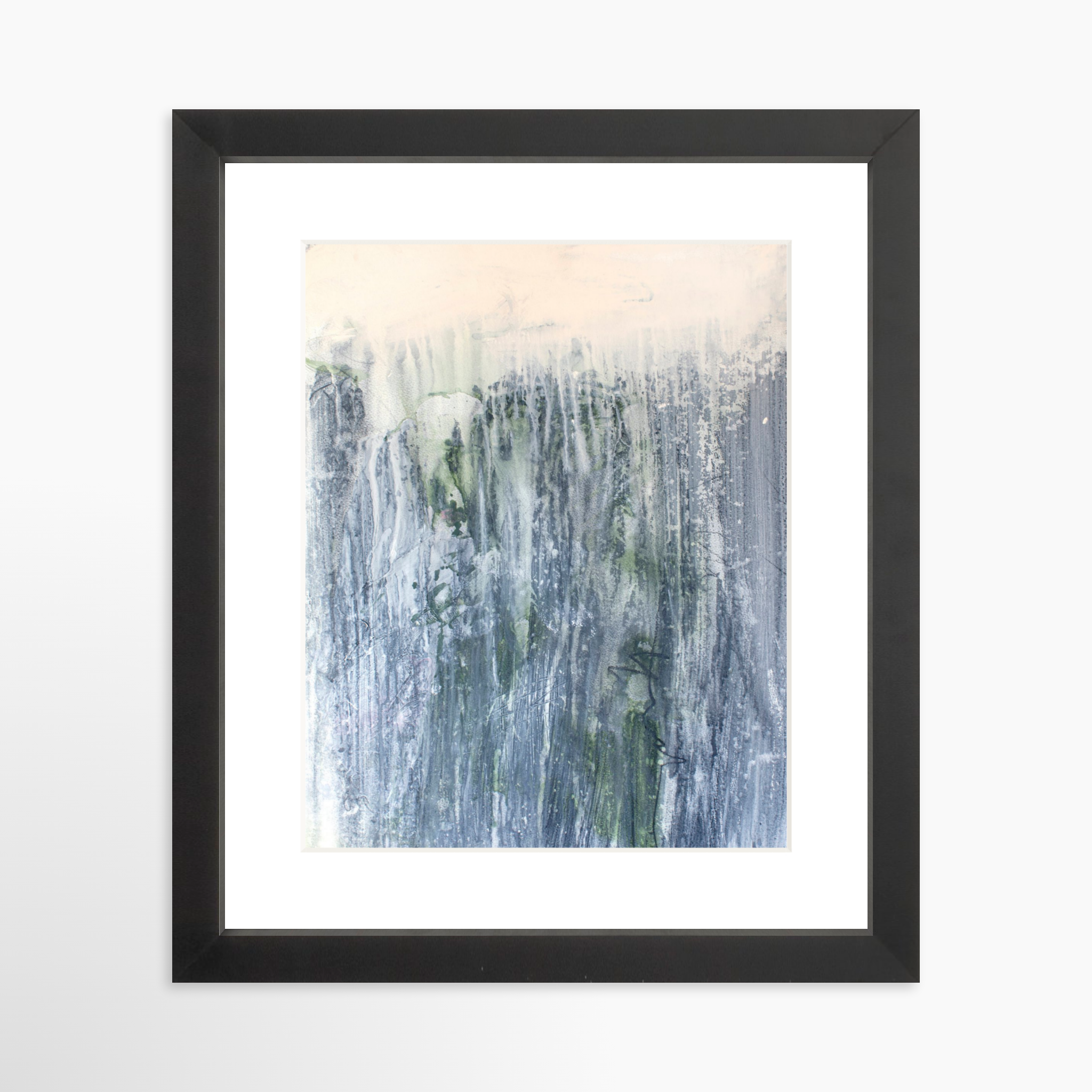 8x10 / Black Frame + White Mat
