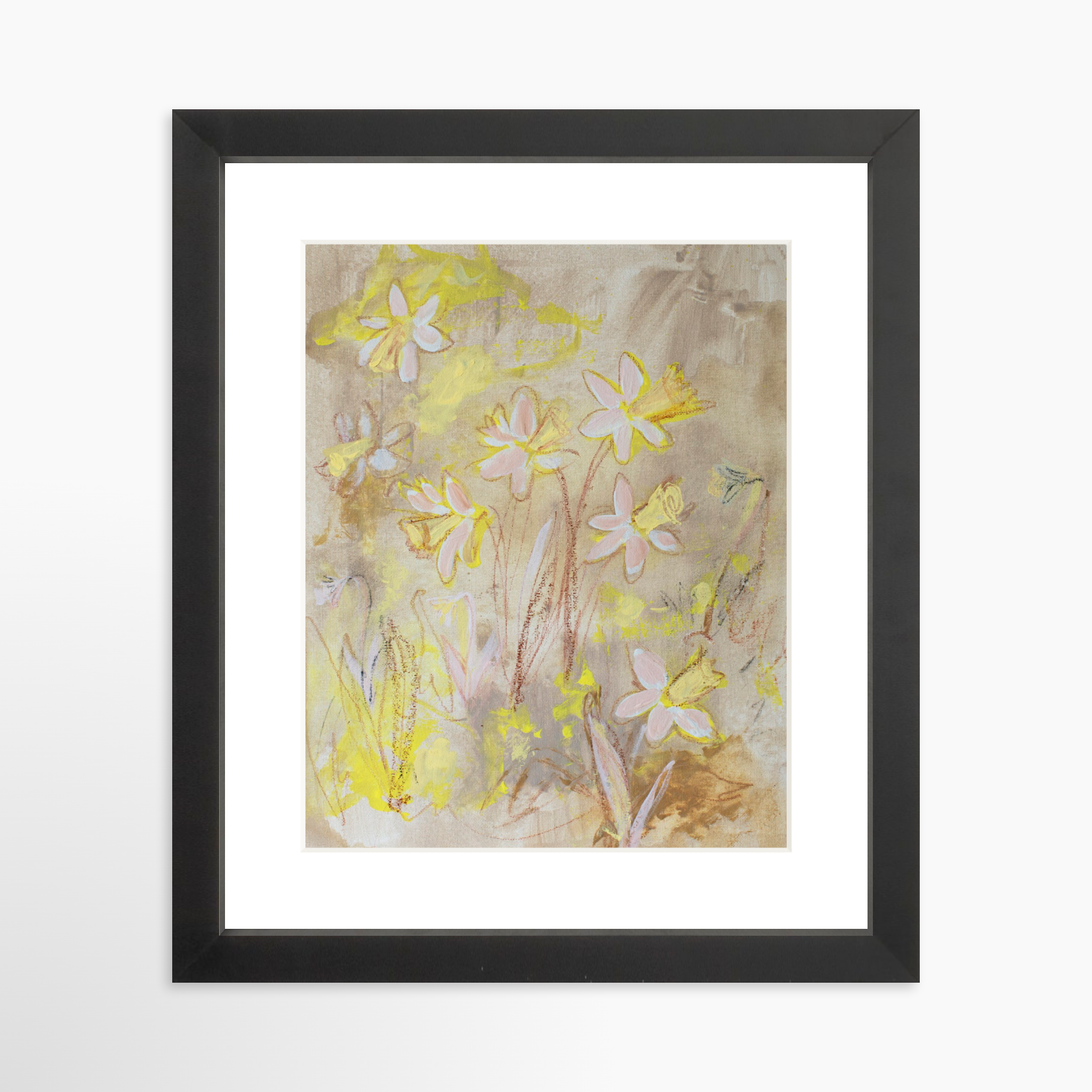 8x10 / Black Frame + White Mat