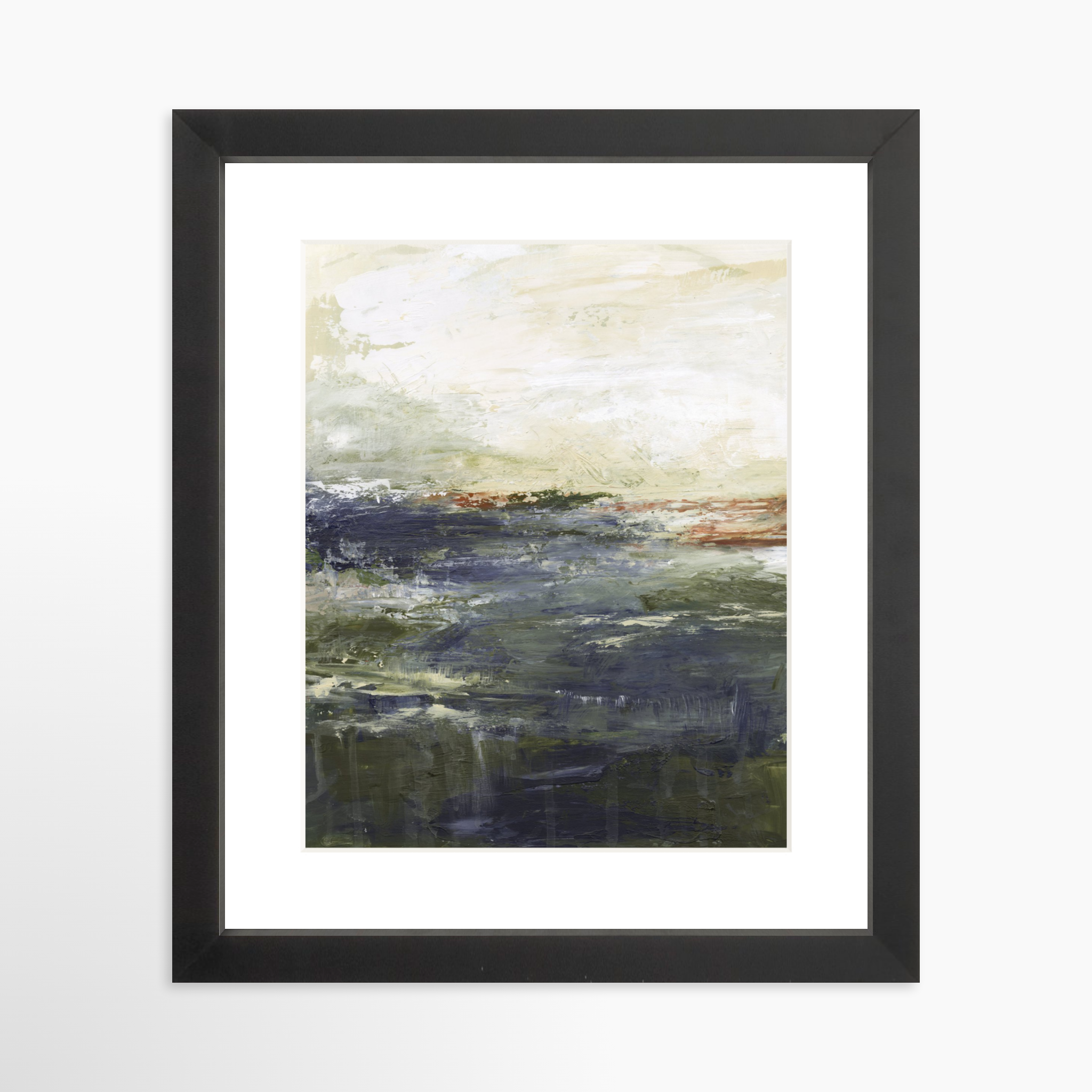 8x10 / Black Frame + White Mat