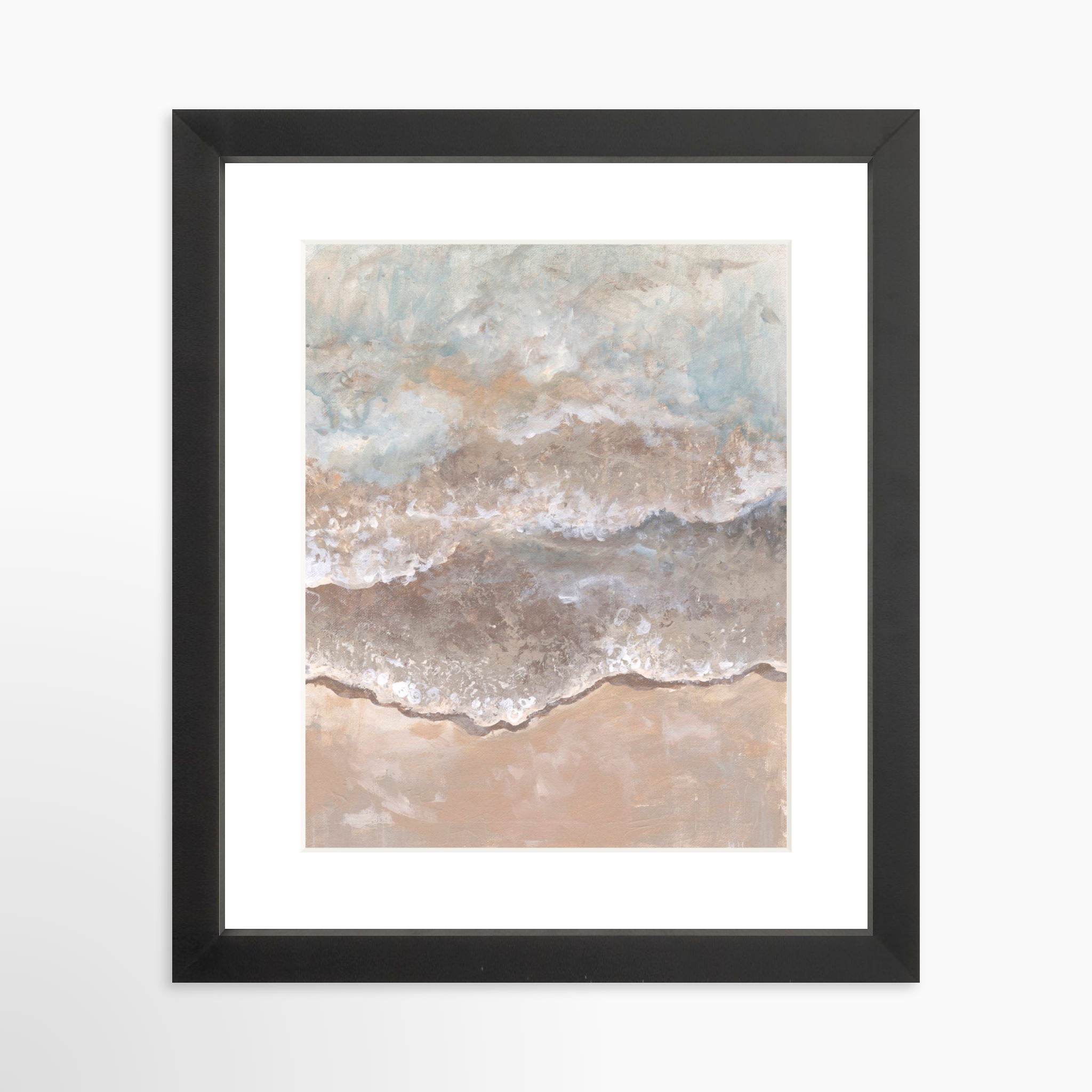 8x10 / Black Frame + White Mat