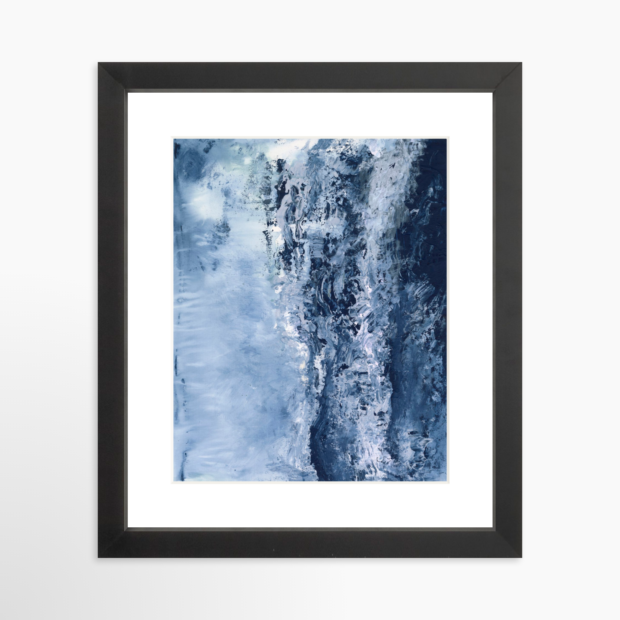 8x10 / Black Frame + White Mat