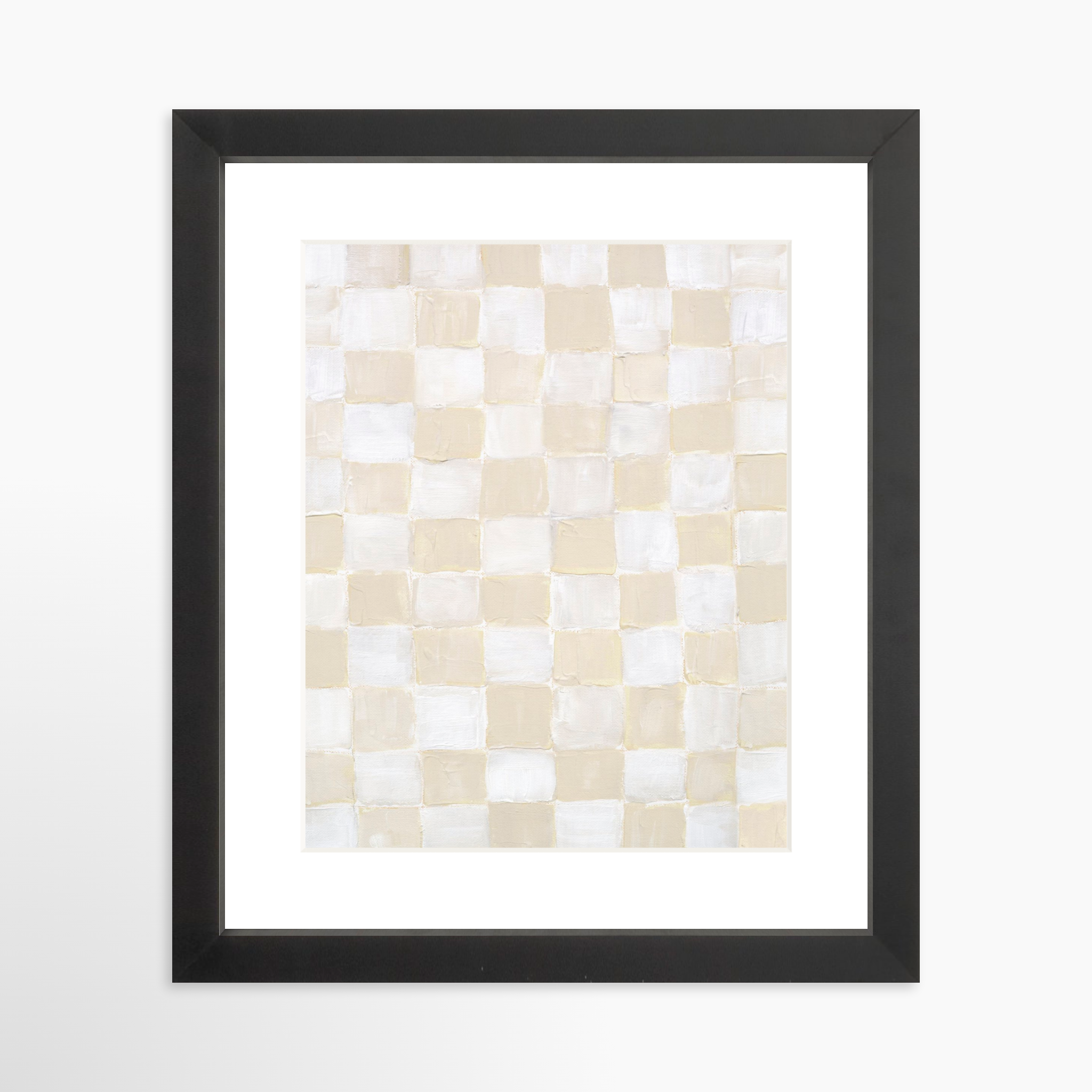 8x10 / Black Frame + White Mat