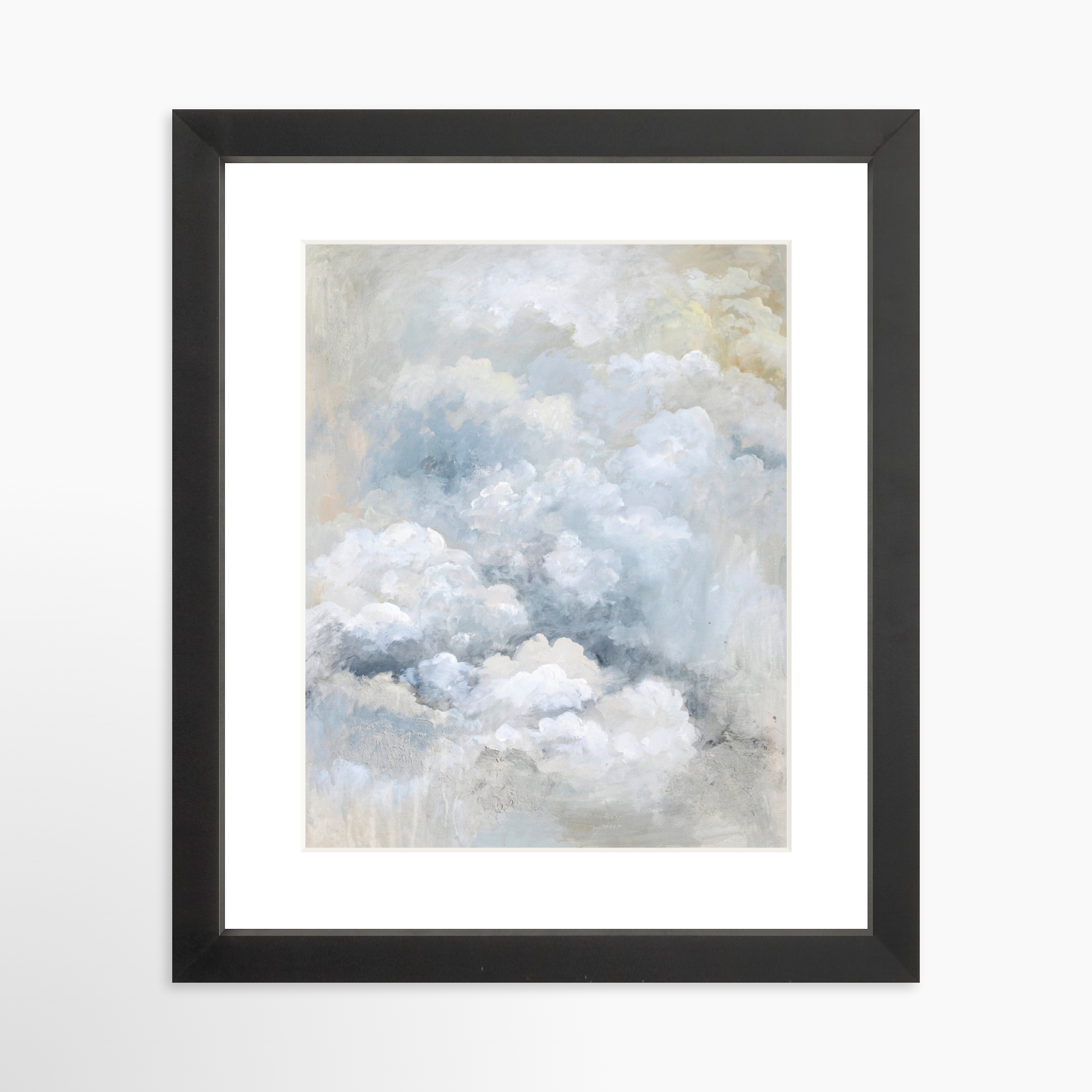 8x10 / Black Frame + White Mat