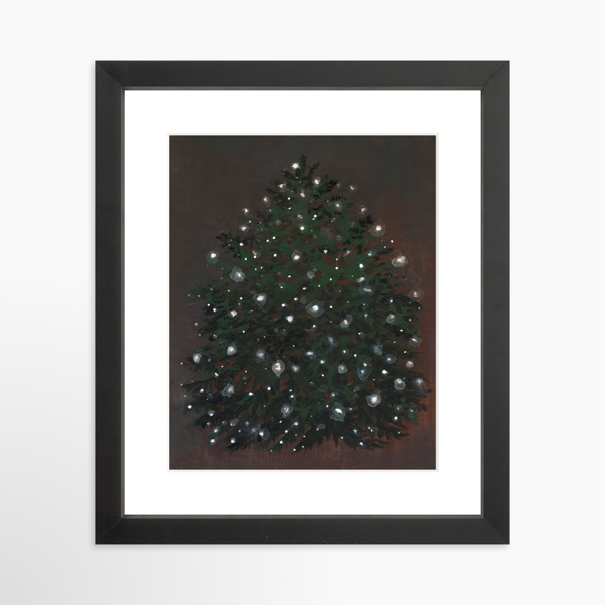 8x10 / Black Frame + White Mat