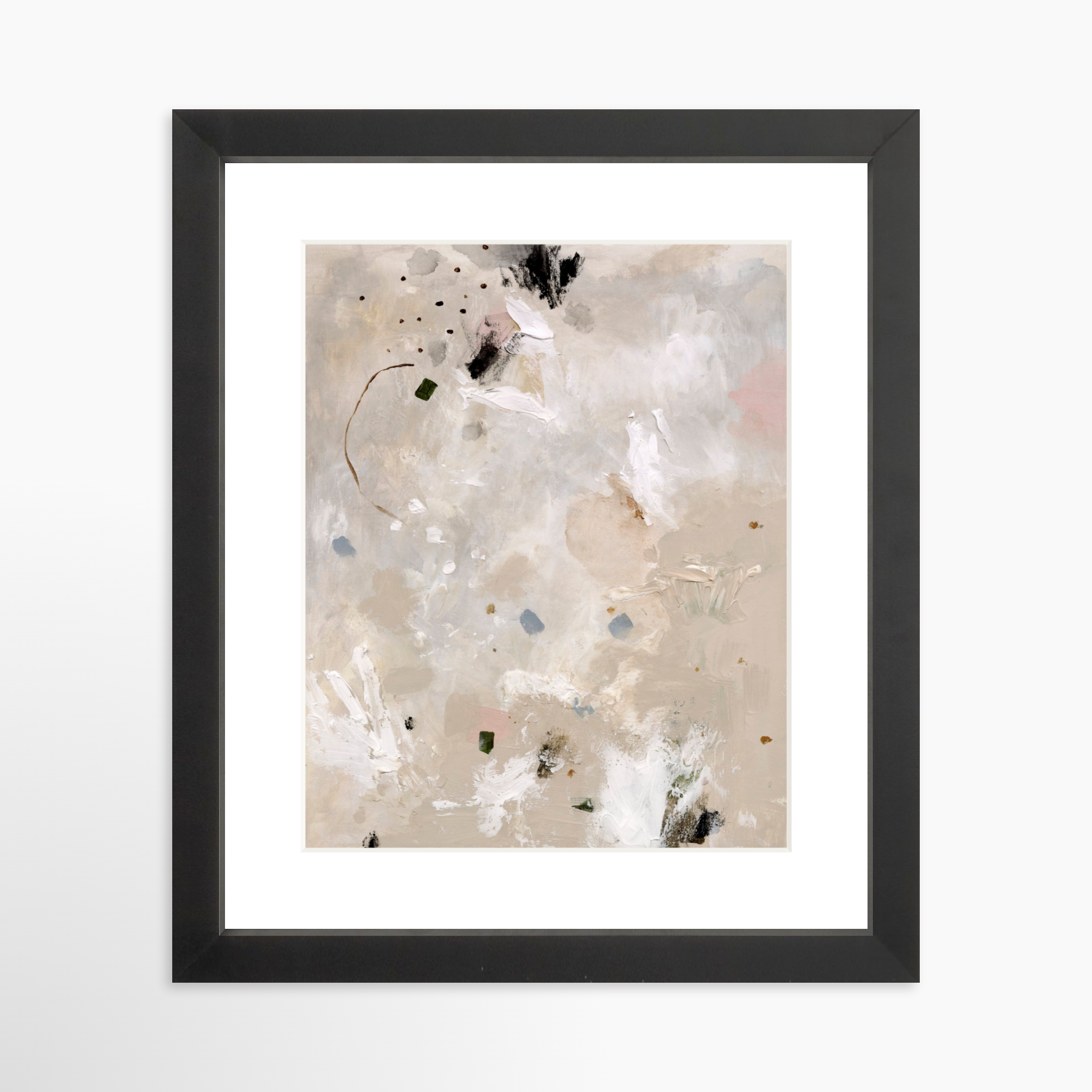 8x10 / Black Frame + White Mat