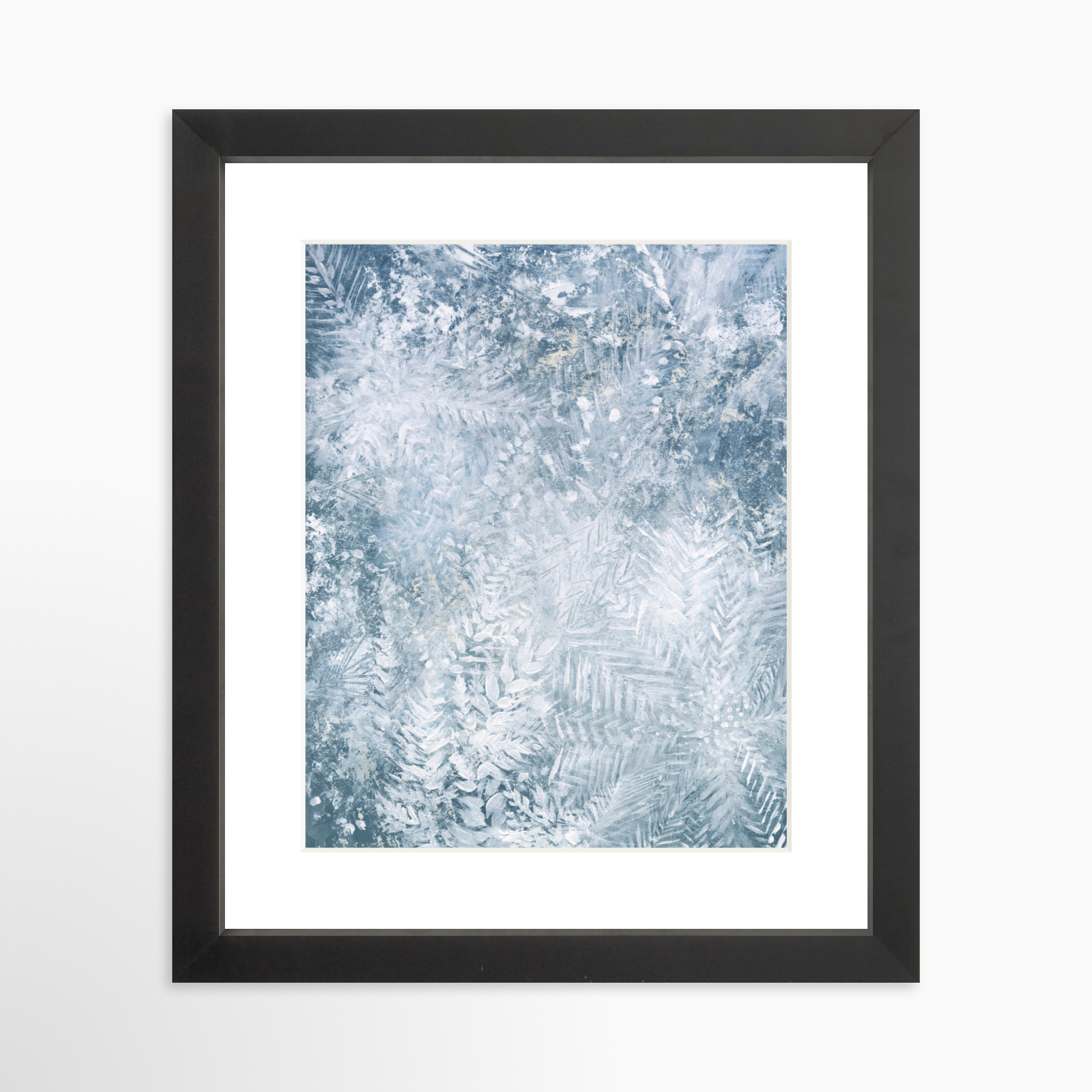 8x10 / Black Frame + White Mat