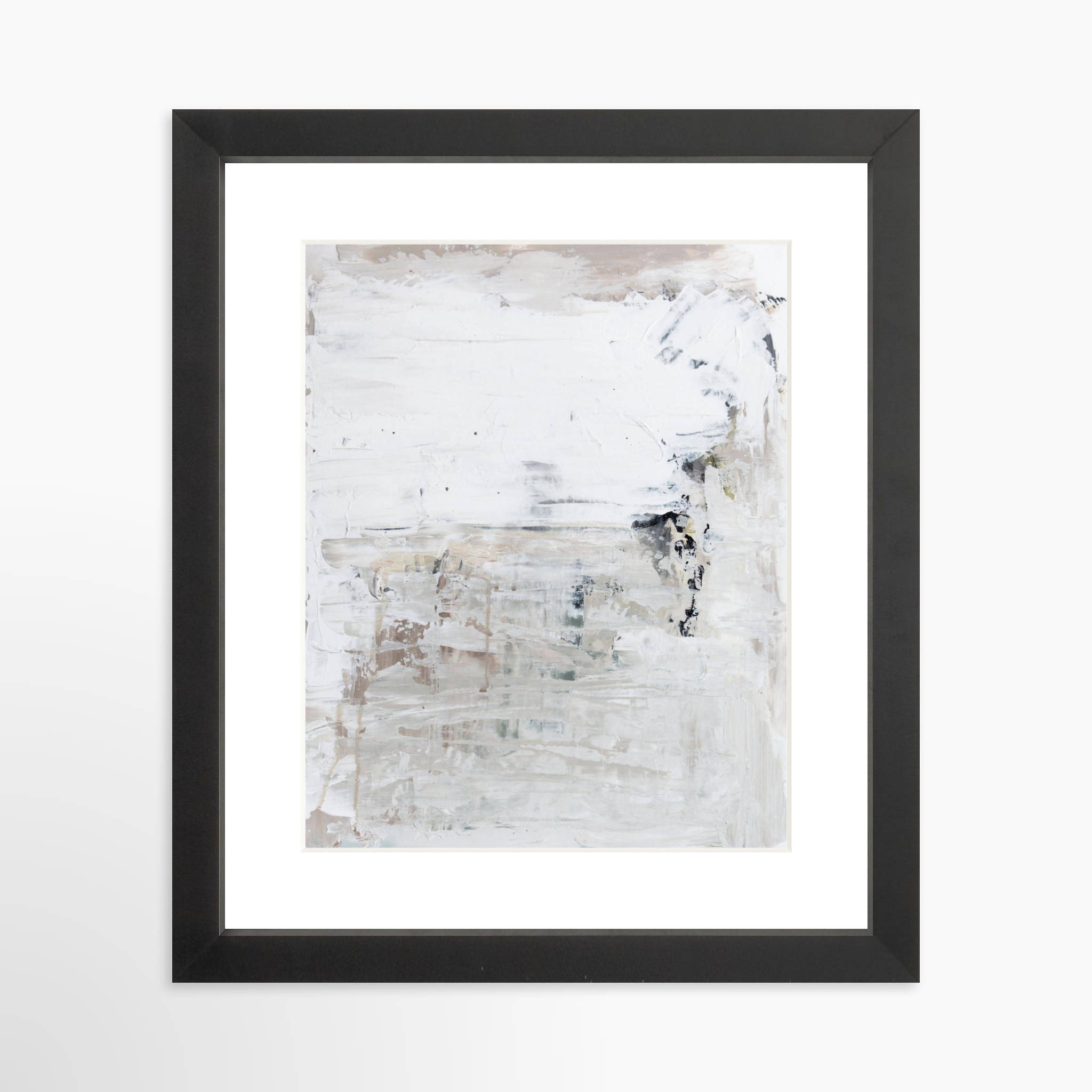 8x10 / Black Frame + White Mat