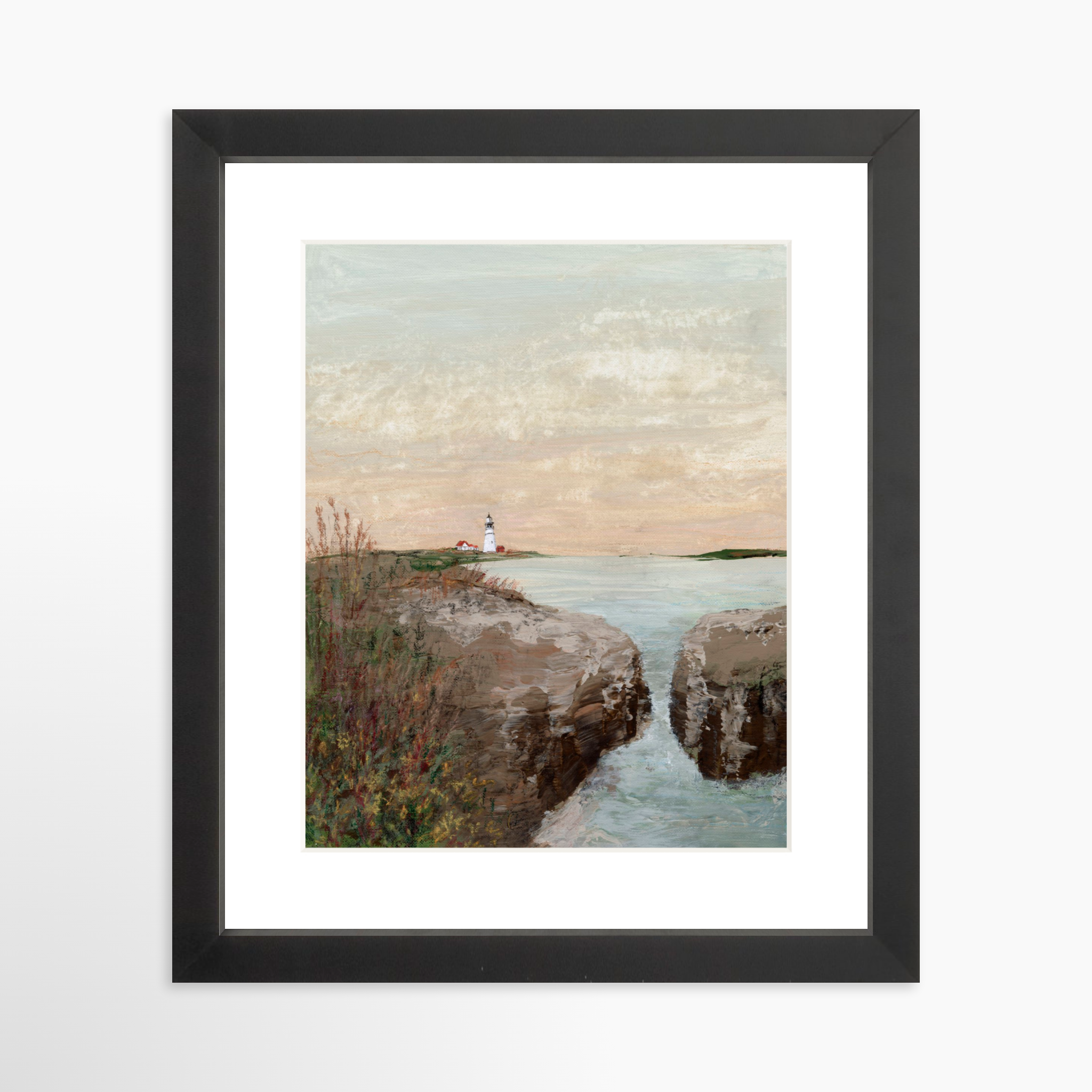 8x10 / Black Frame + White Mat