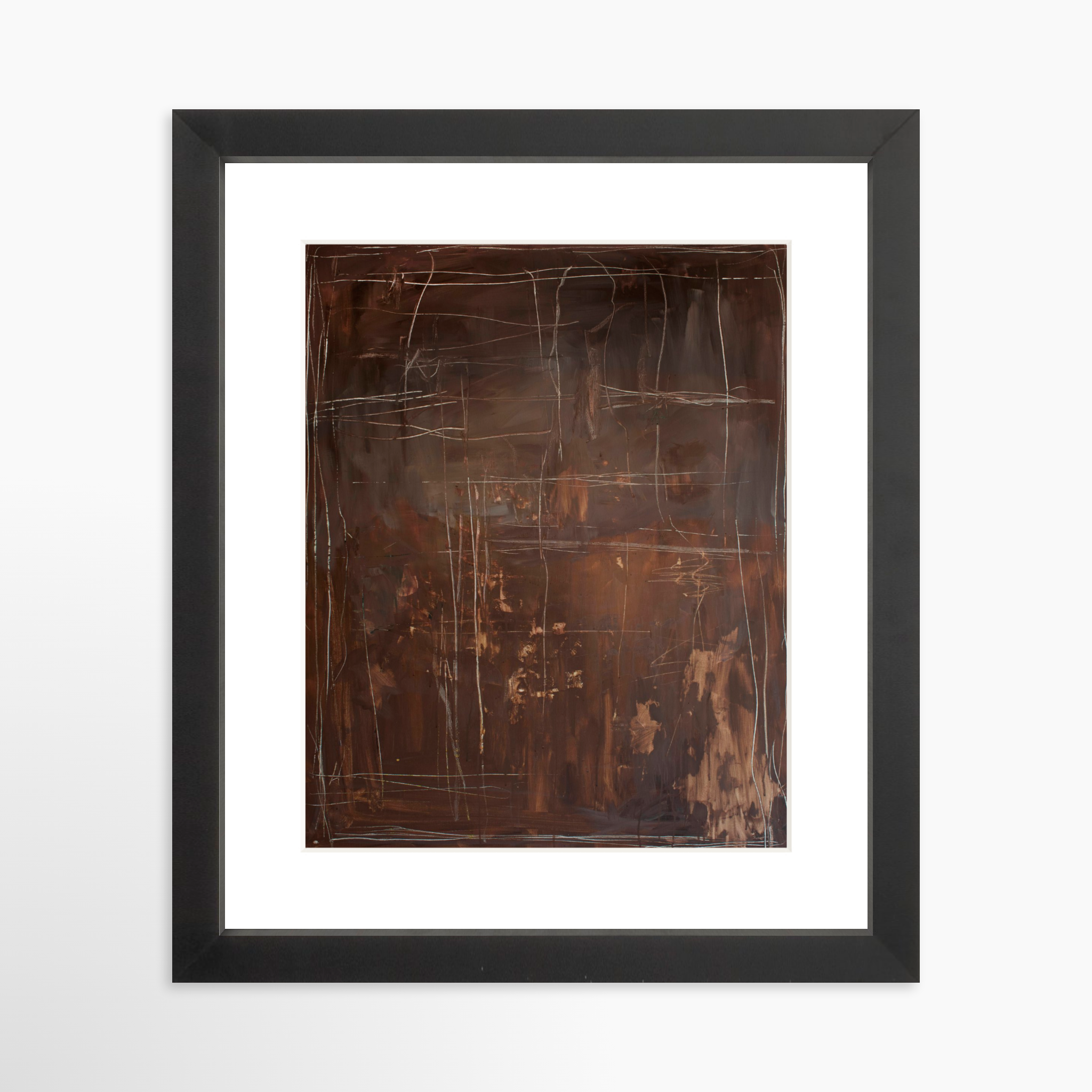 8x10 / Black Frame + White Mat