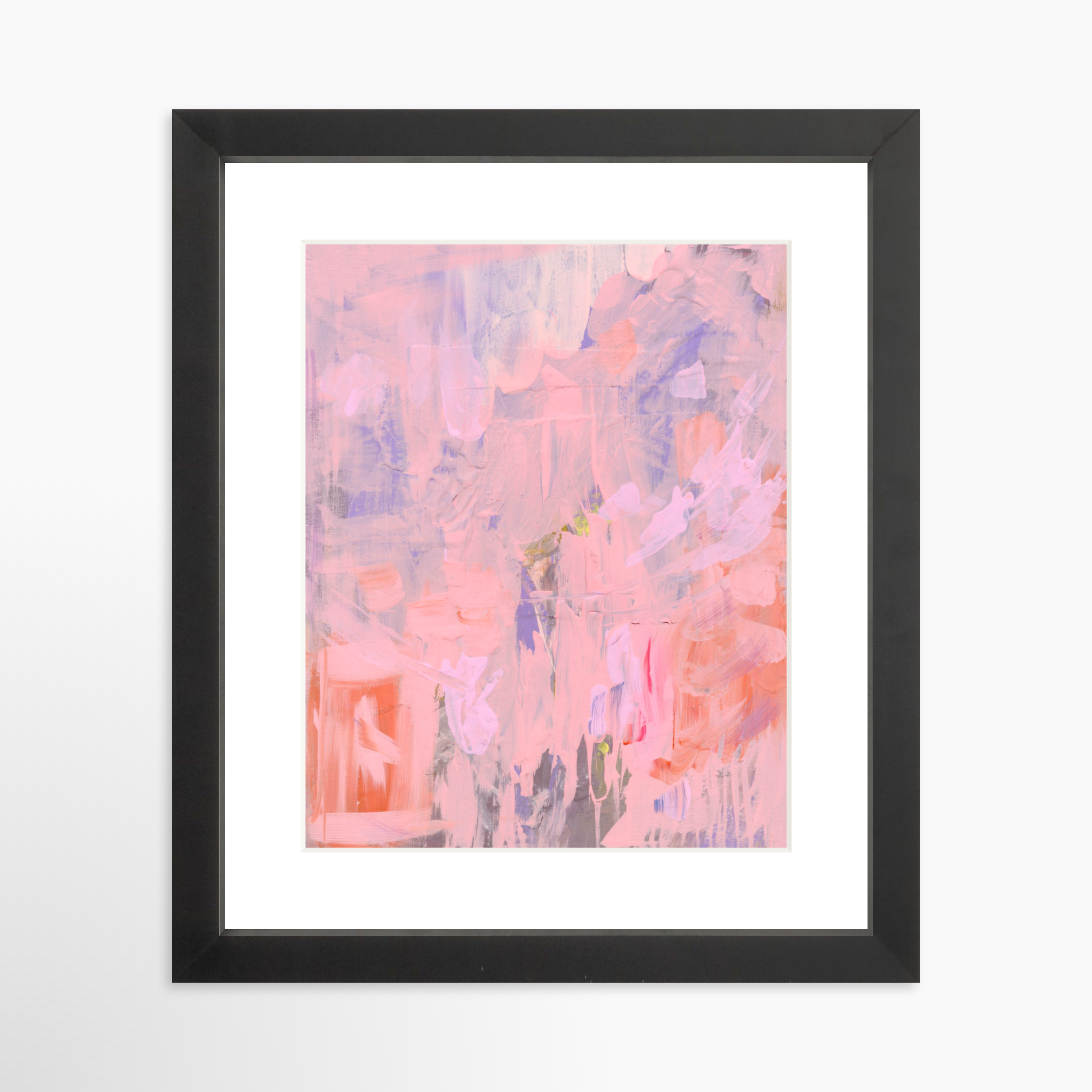 8x10 / Black Frame + White Mat