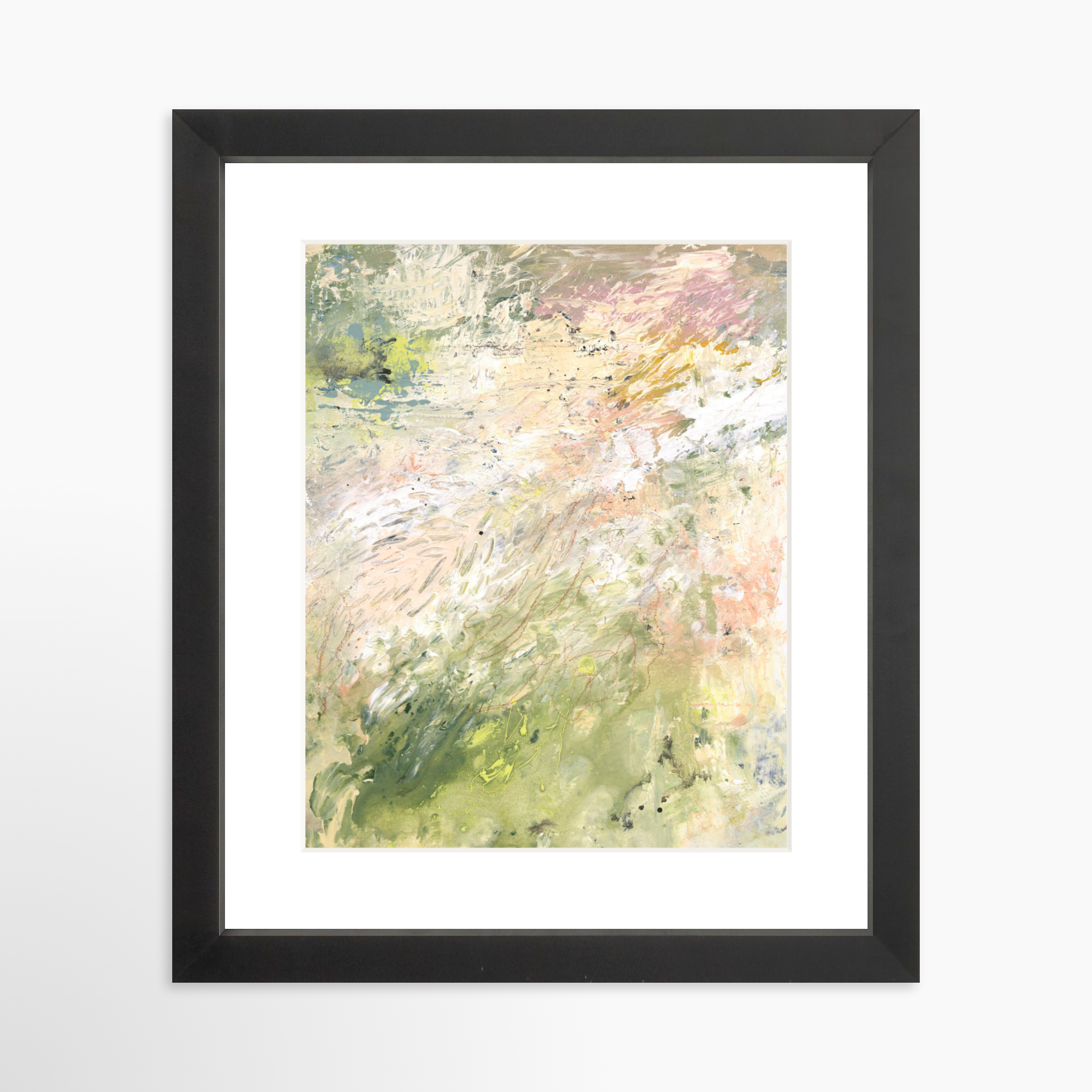 8x10 / Black Frame + White Mat