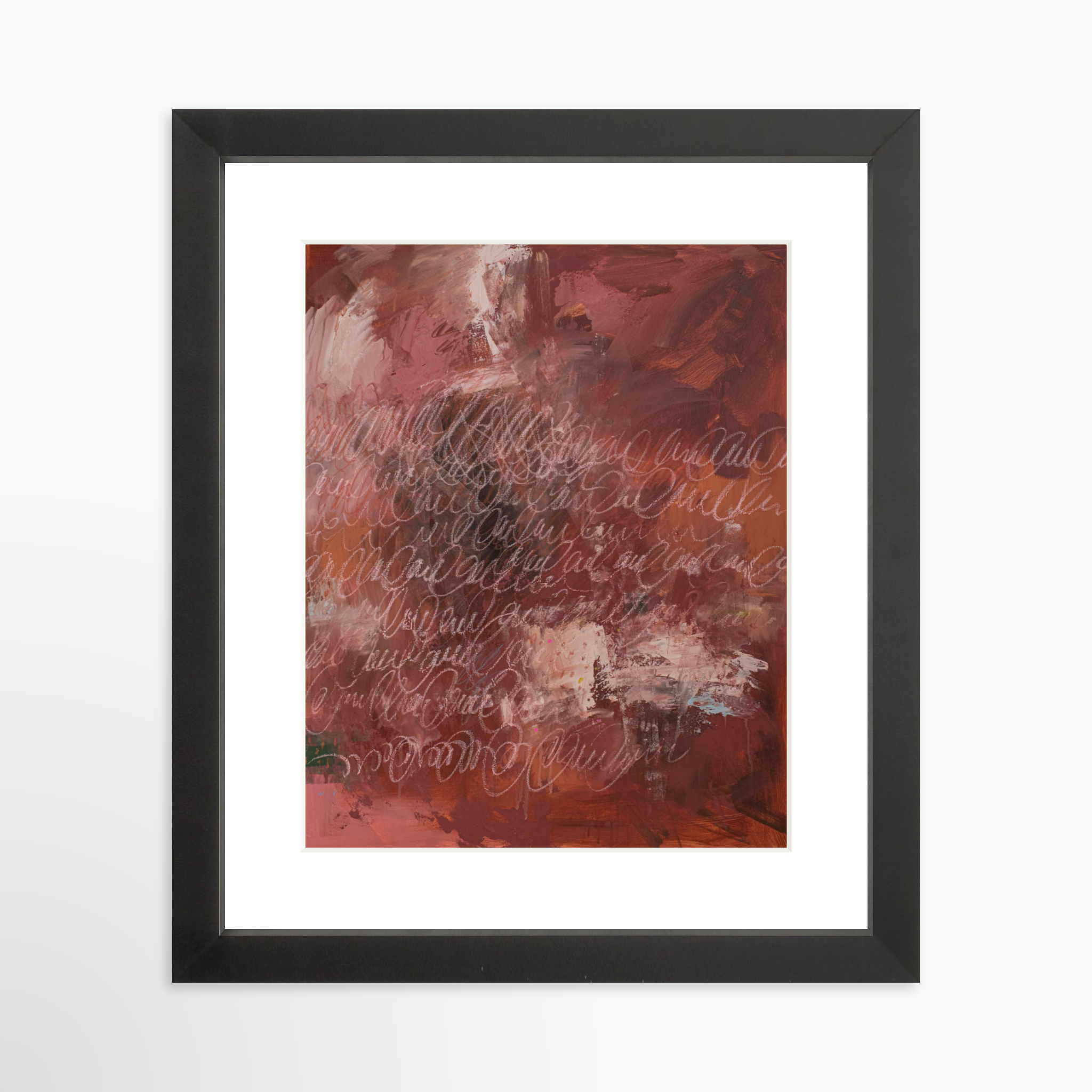 8x10 / Black Frame + White Mat