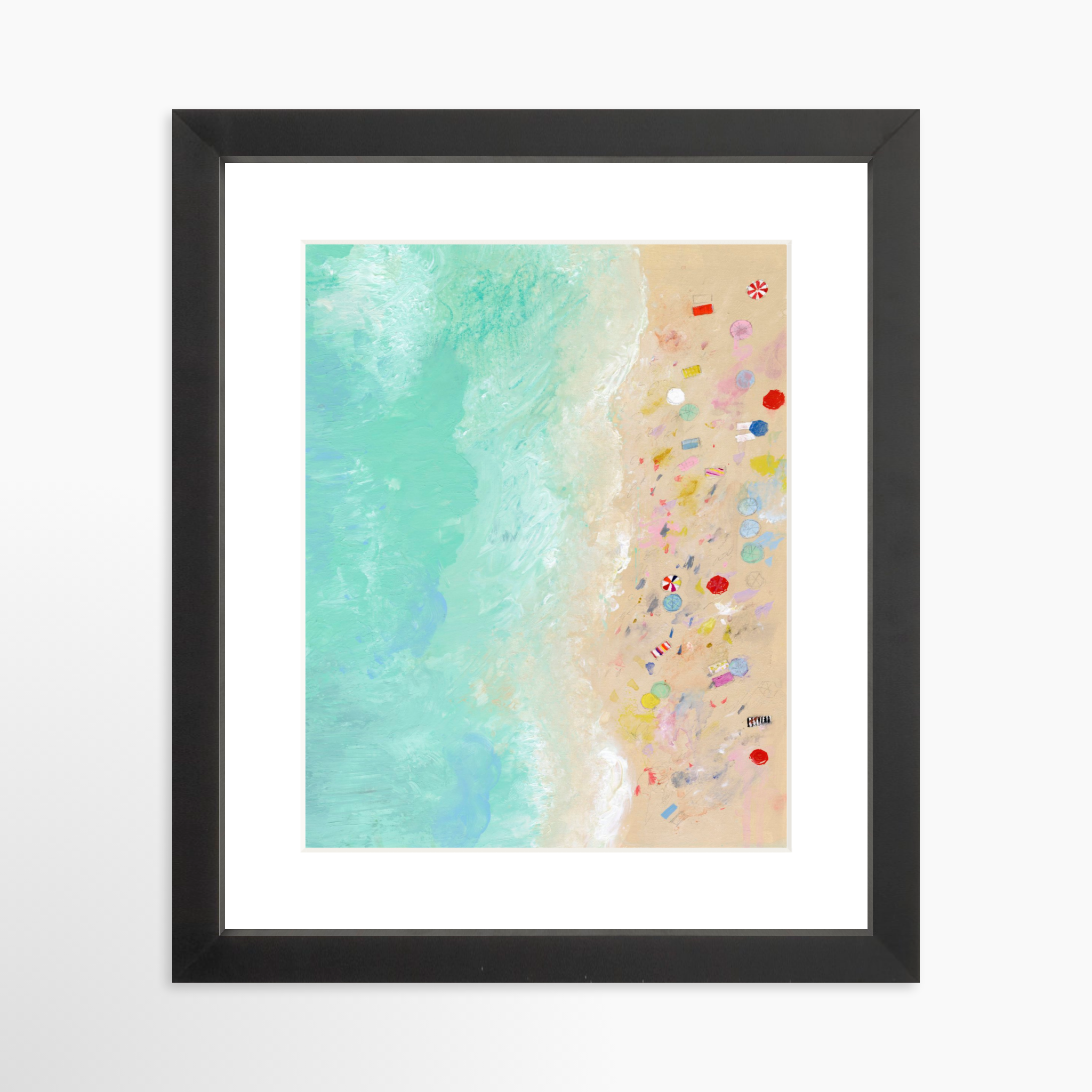 8x10 / Black Frame + White Mat