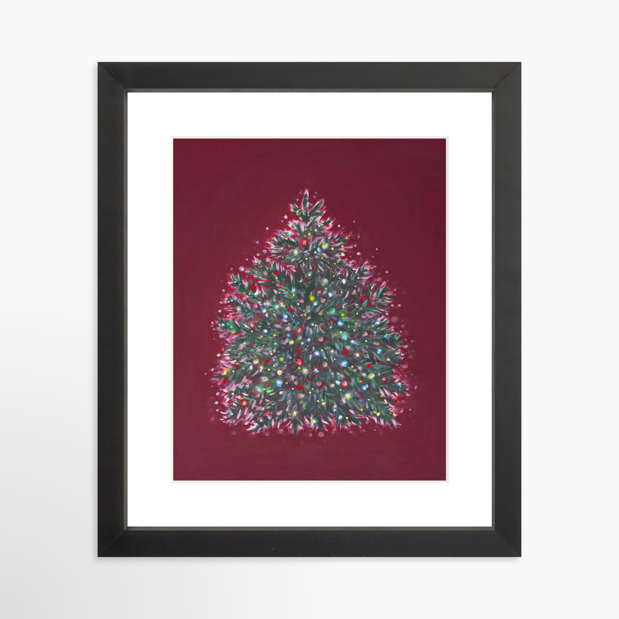 8x10 / Black Frame + White Mat