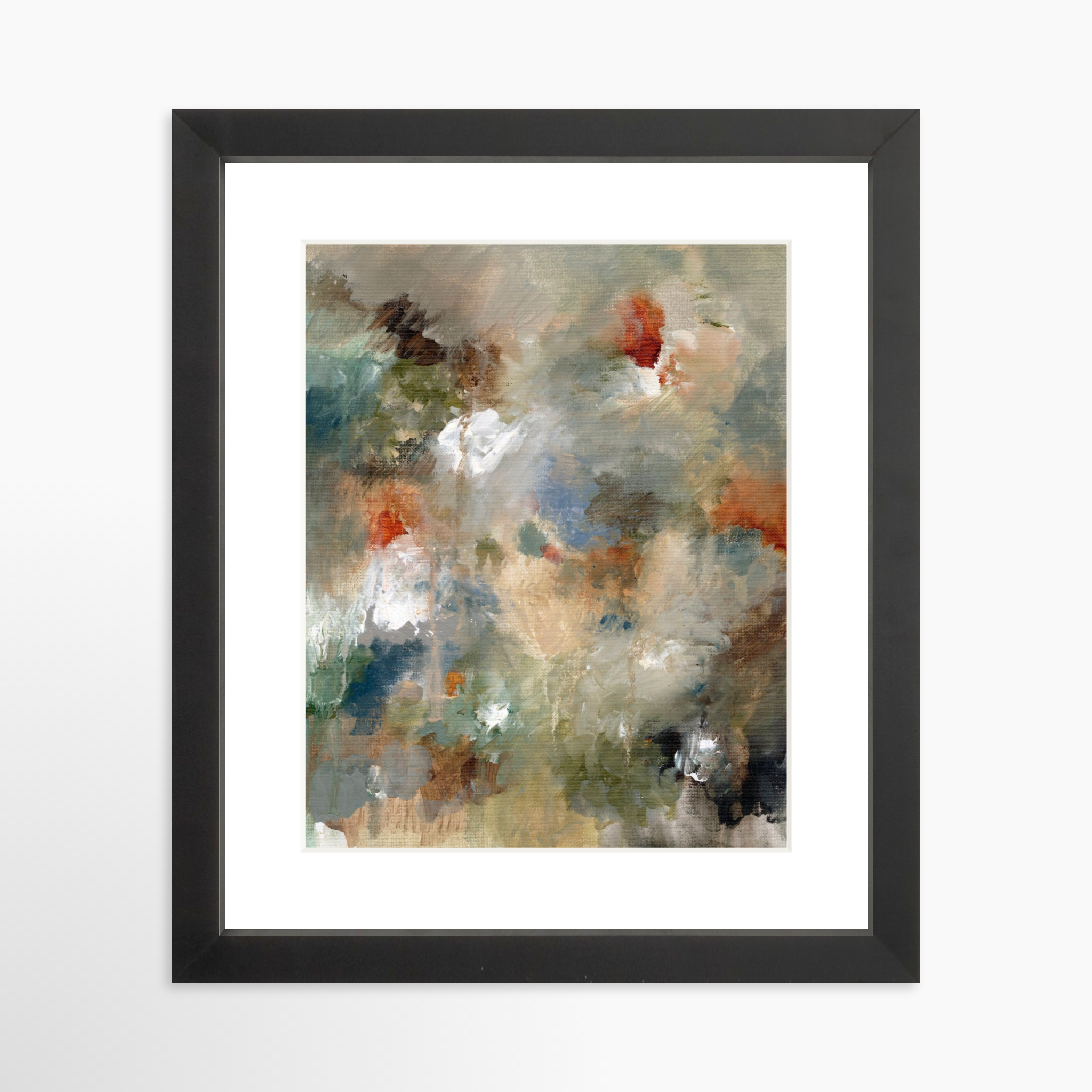 8x10 / Black Frame + White Mat