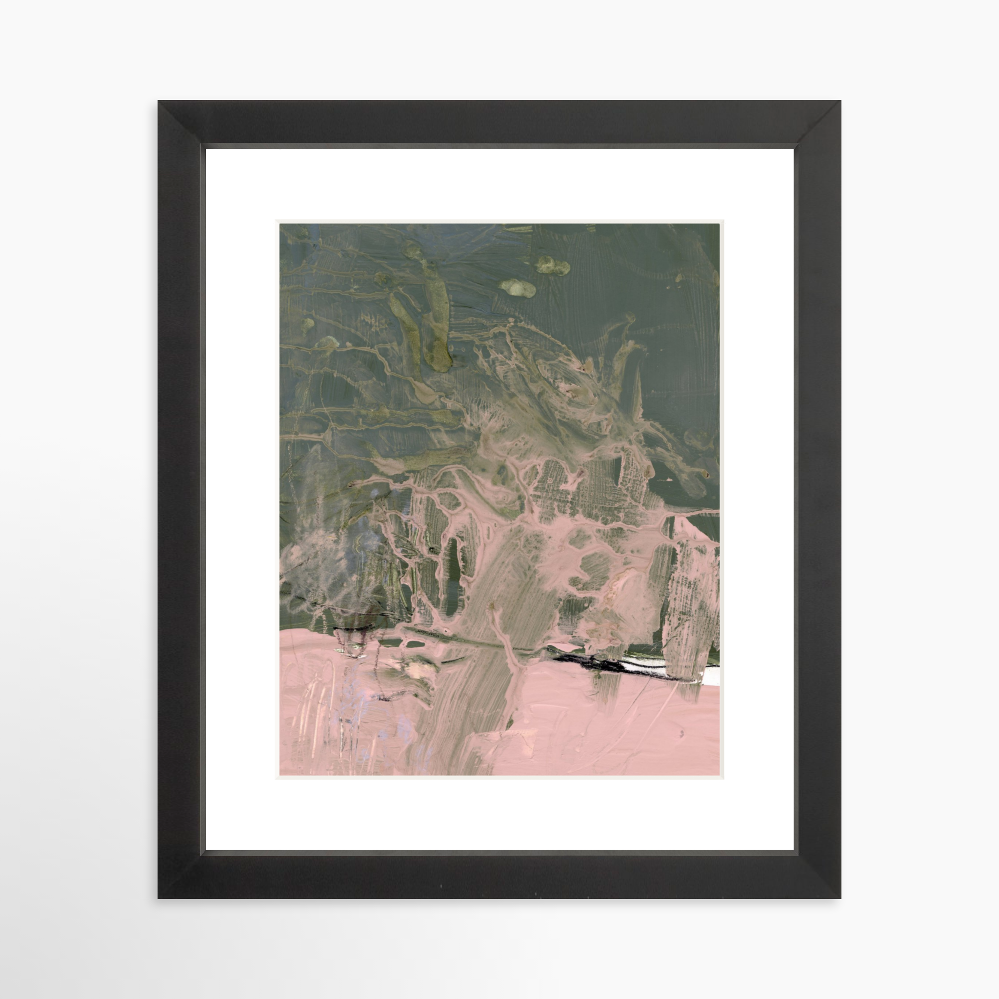 8x10 / Black Frame + White Mat