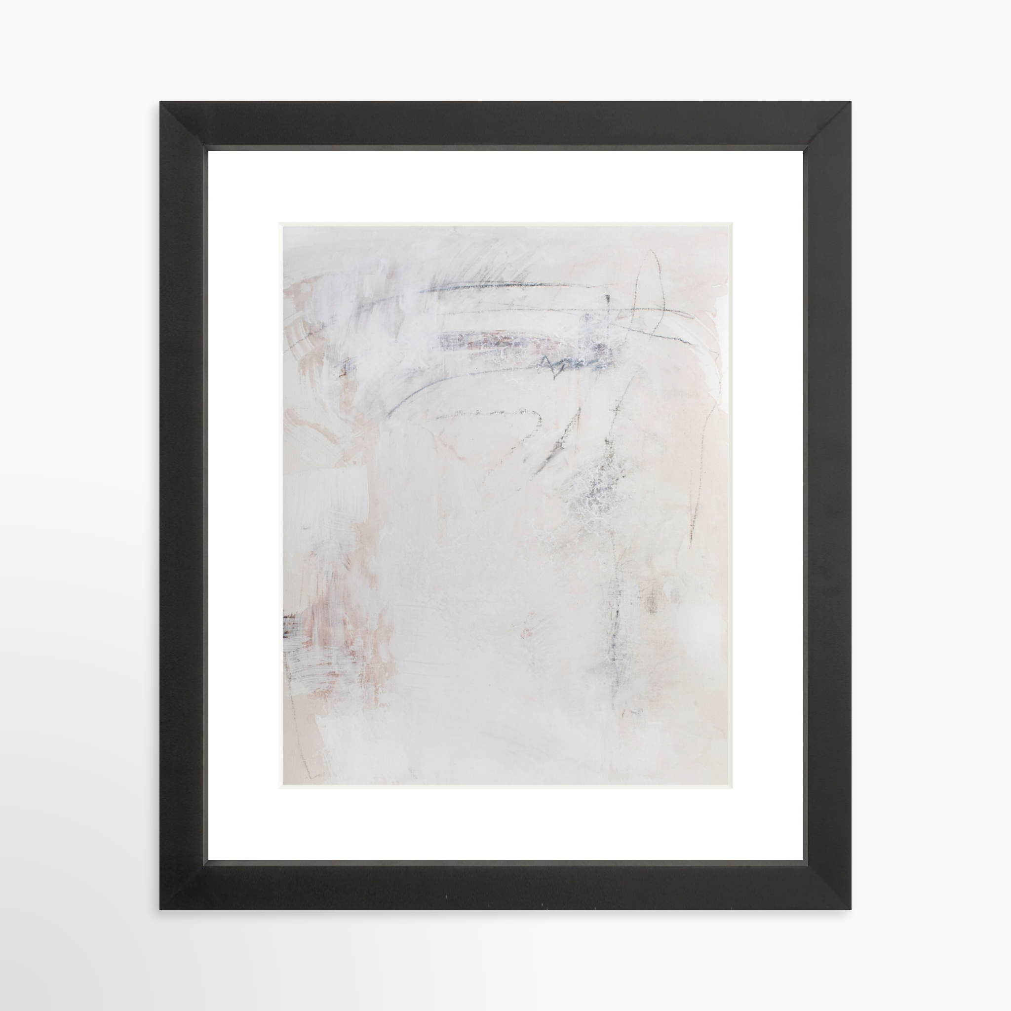 8x10 / Black Frame + White Mat