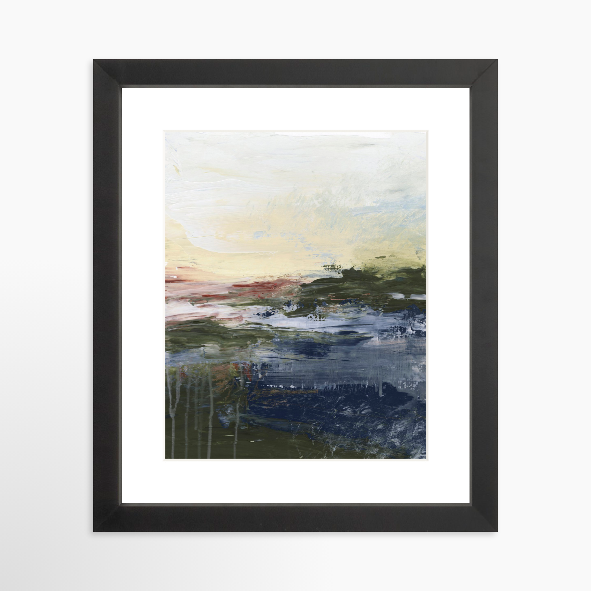 8x10 / Black Frame + White Mat